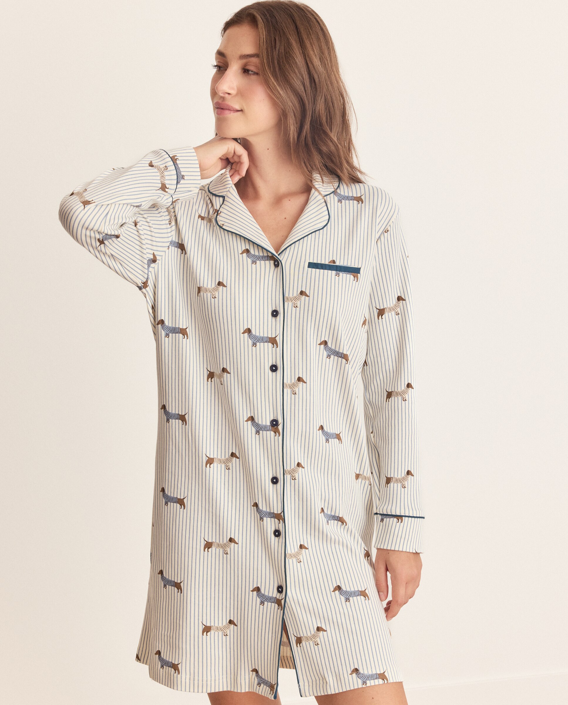 Camisón de mujer - Énfasis - Azul Azul-4