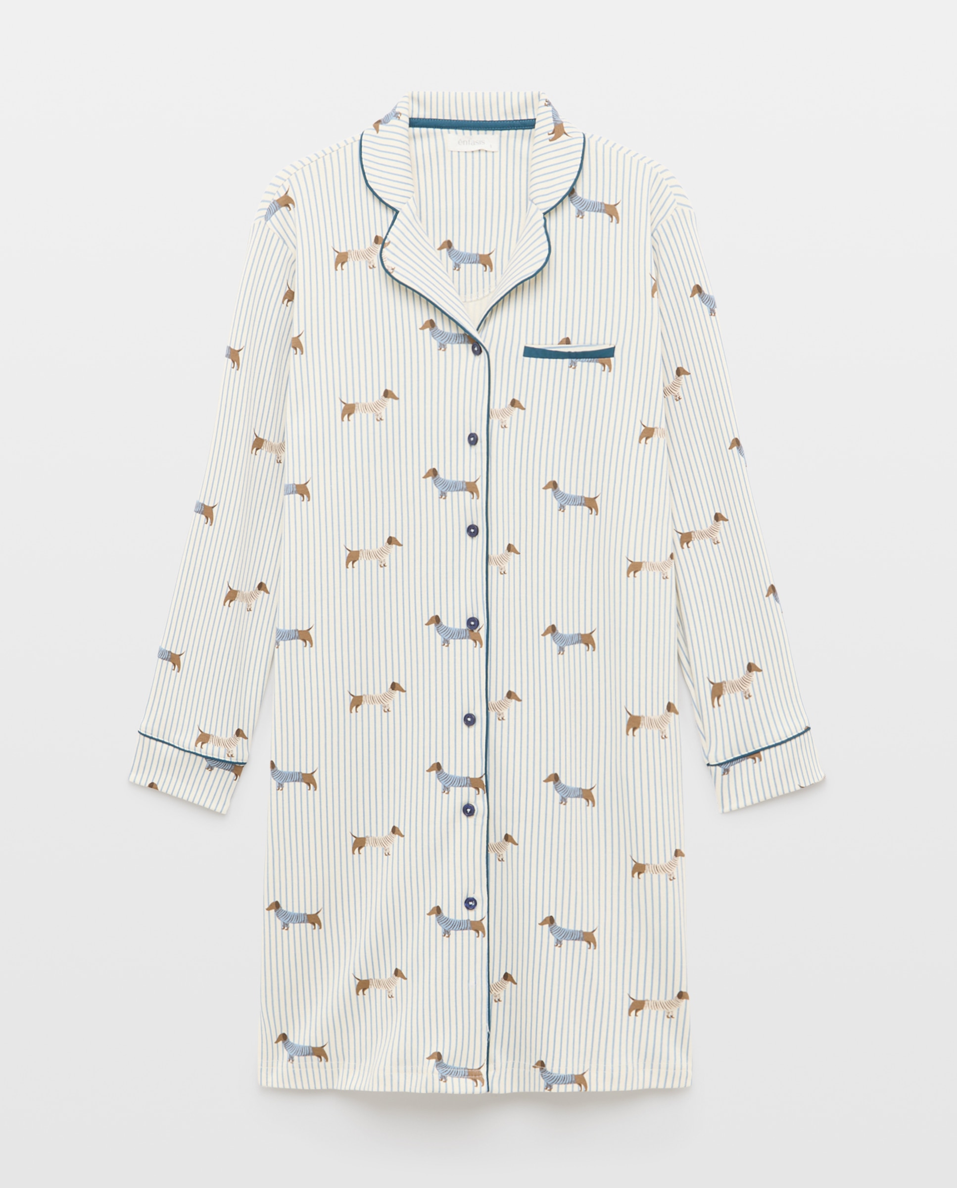 Camisón de mujer - Énfasis - Azul Azul-5