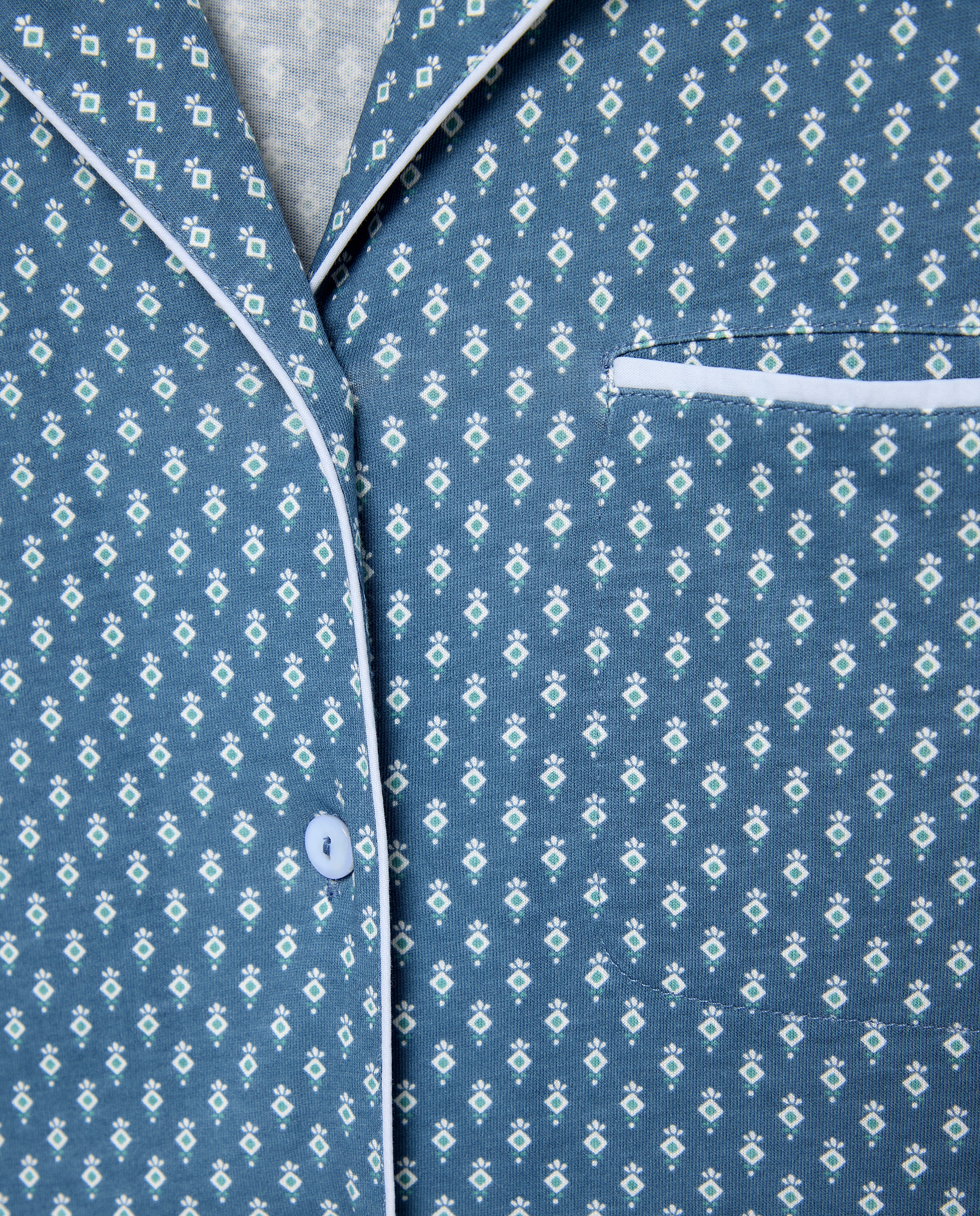 Camisa de Dormir Estampada Castanho-4