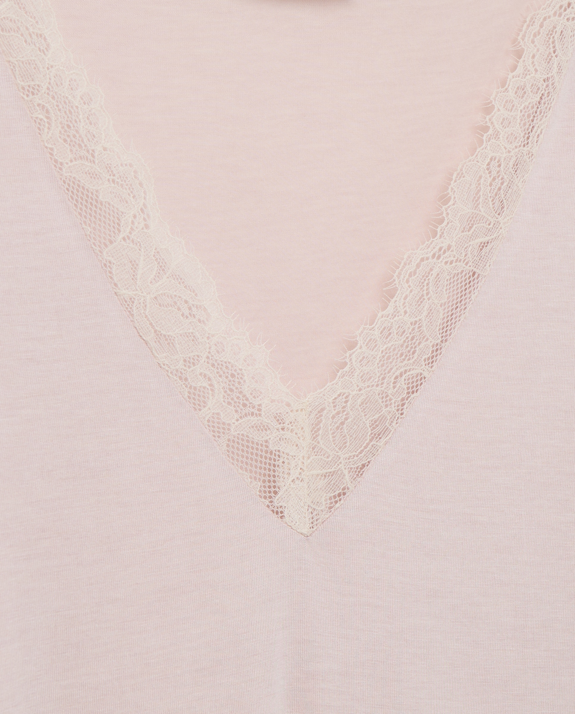 Camisa de Dormir com Detalhes na Gola 230 Rosa Escuro-4