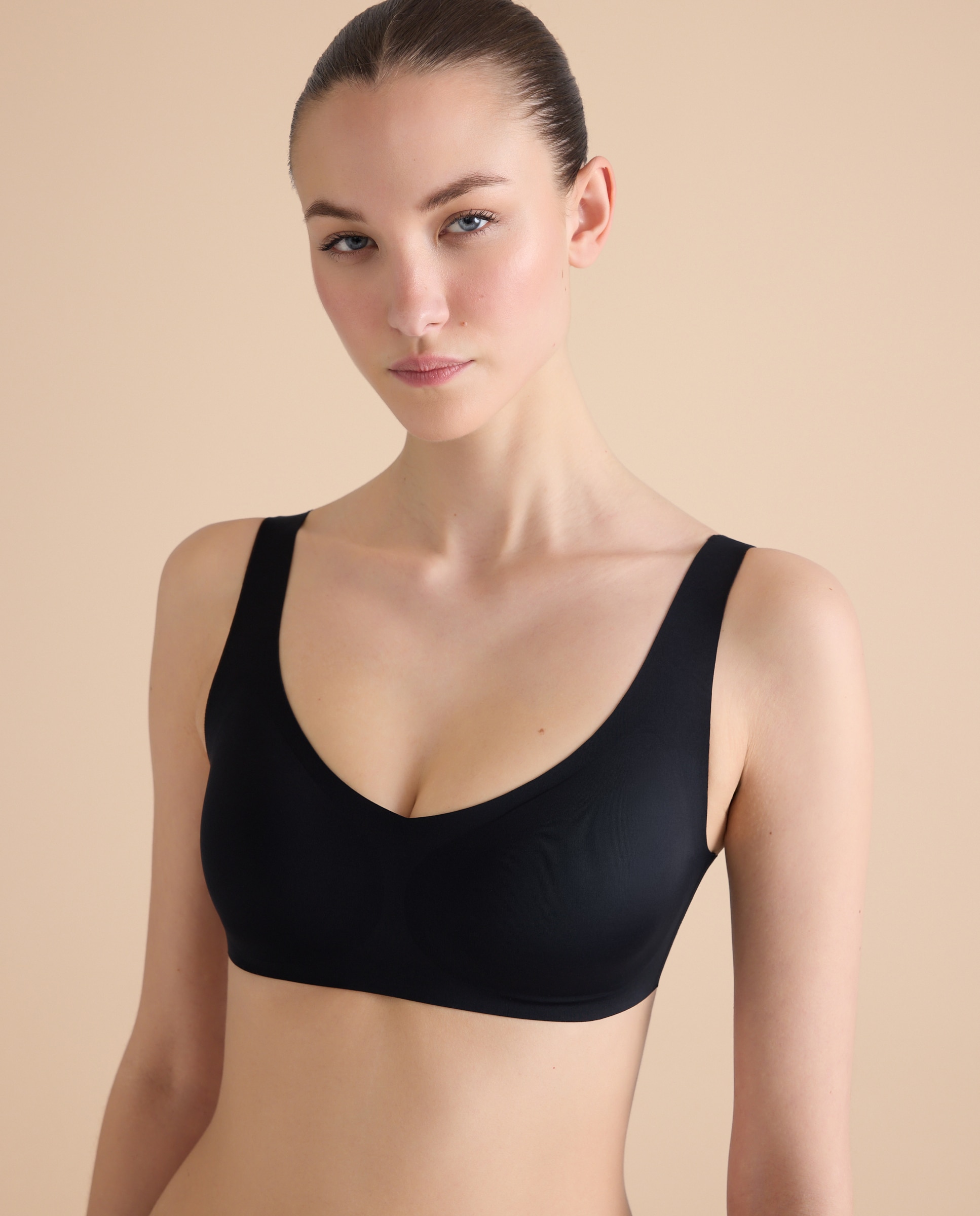 Sujetador invisible de mujer - Énfasis - Negro Negro-2