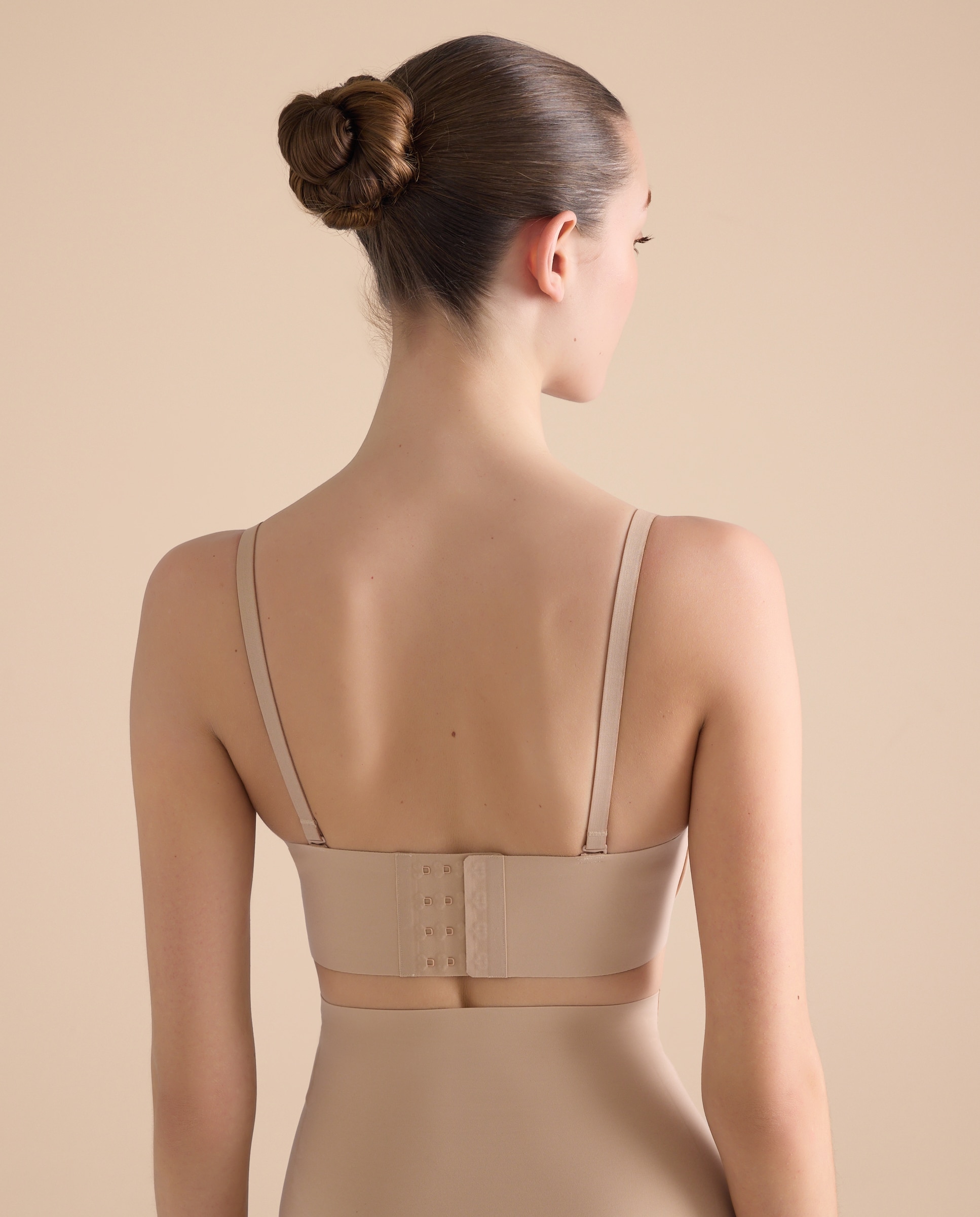 Sujetador sin tirantes microfibra - Énfasis - Beige Beige-3