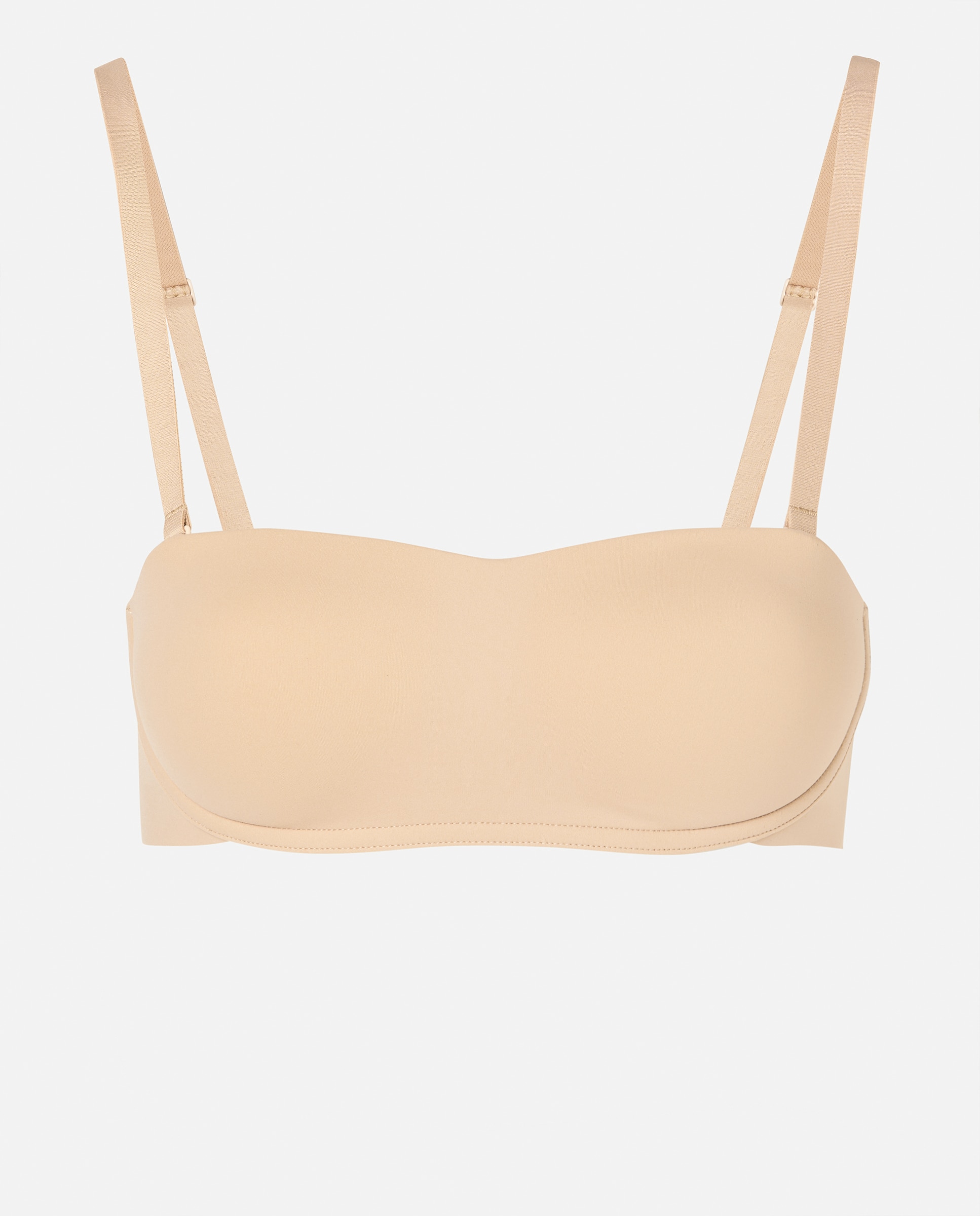 Sujetador sin tirantes microfibra - Énfasis - Beige Beige-4
