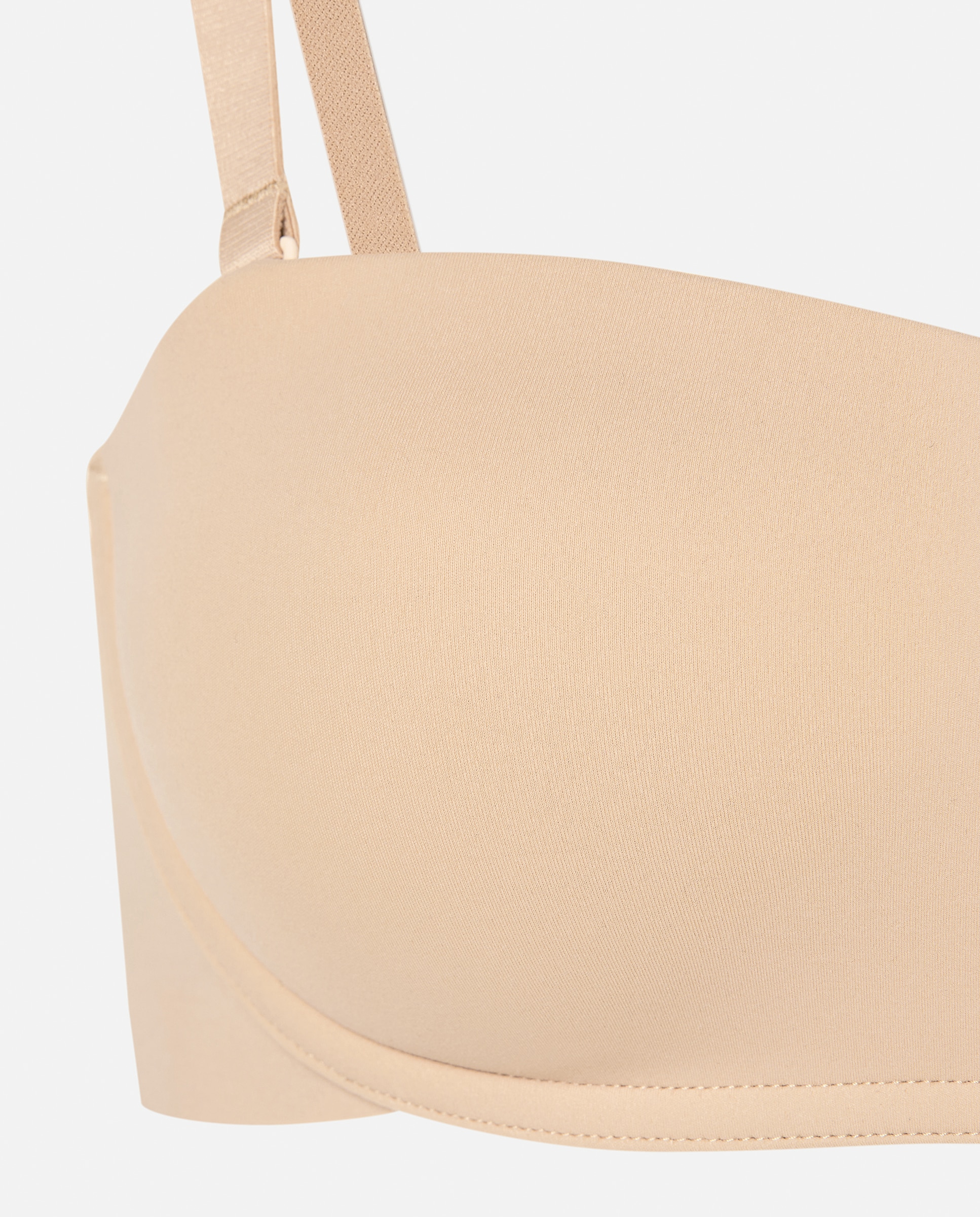 Sujetador sin tirantes microfibra - Énfasis - Beige Beige-5