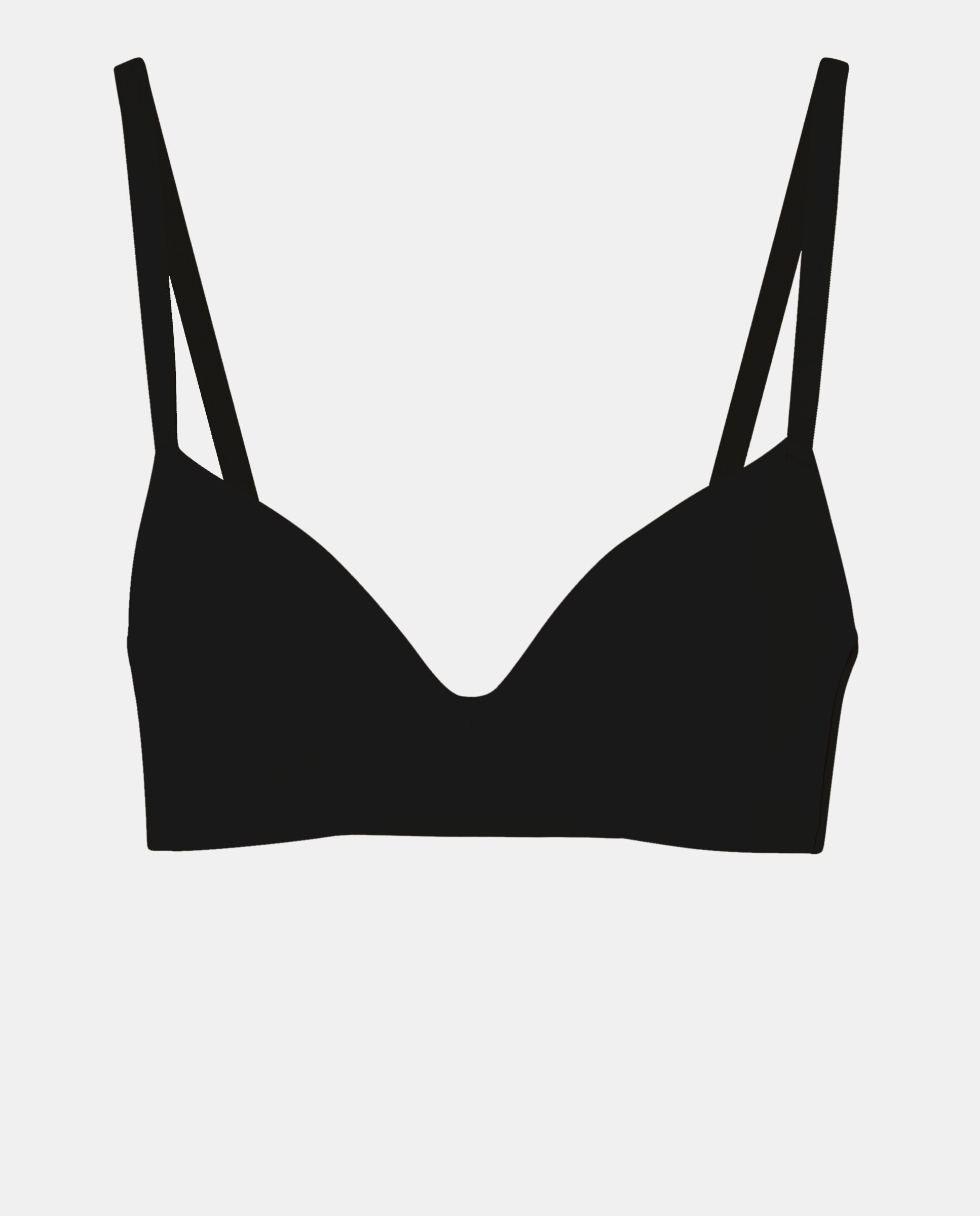 Sujetador triangular sin aros - Énfasis - Negro Negro-5
