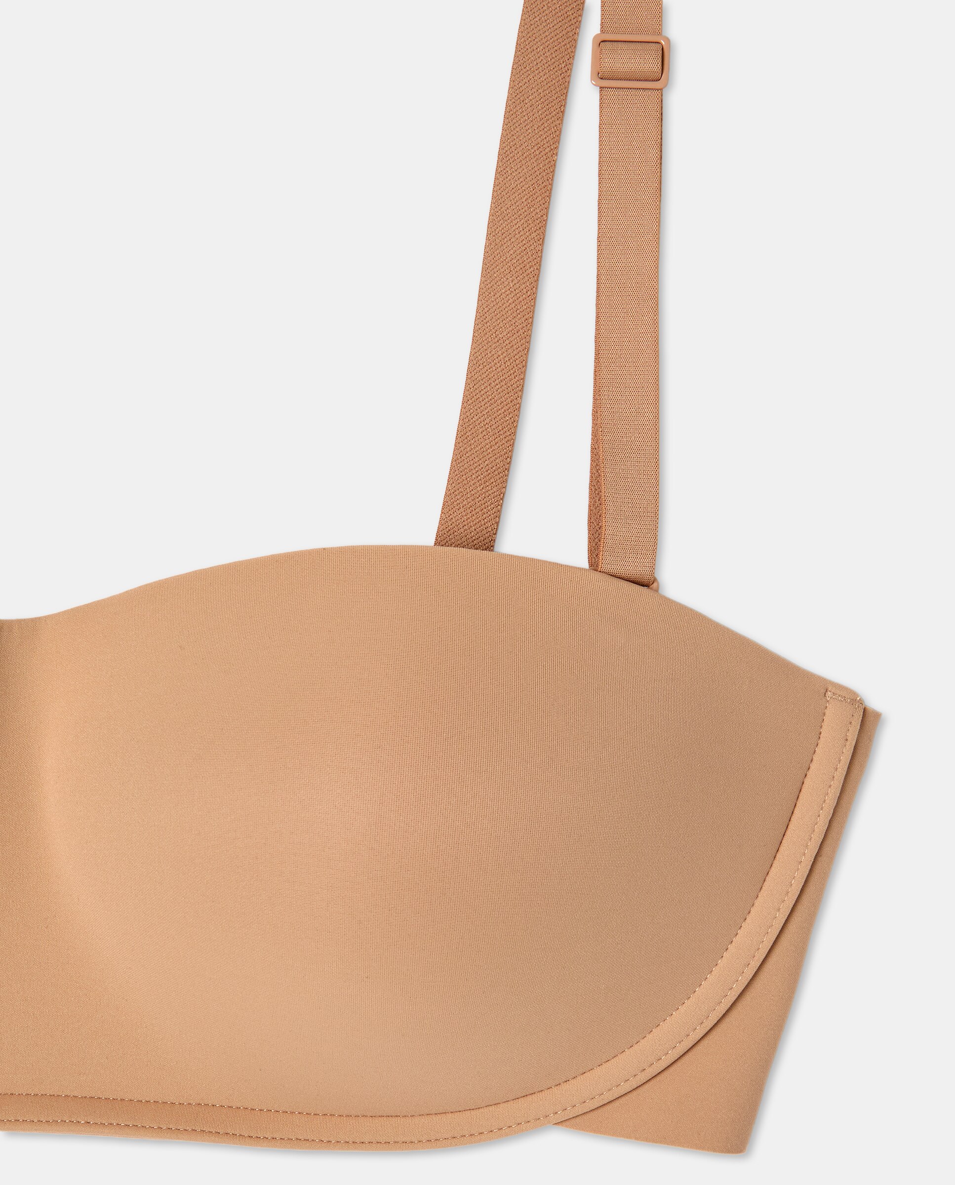 Soutien Bandeau de Microfibra Bege-2