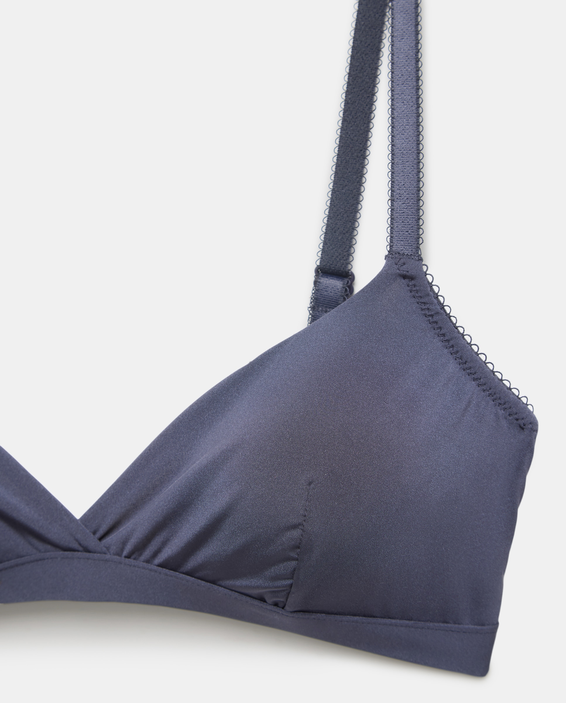 Soutien Triangular de Cetim 471 Índigo-4