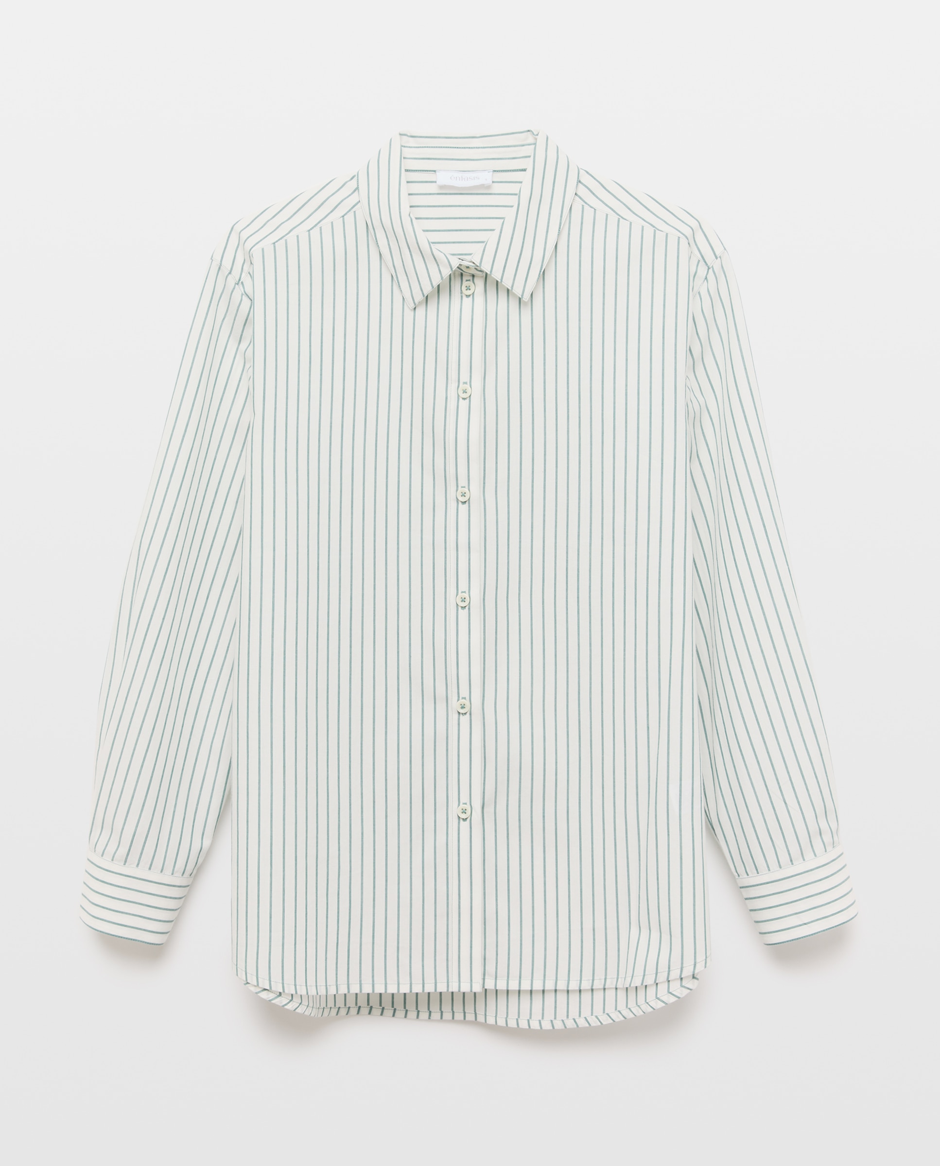 Camisa às Riscas Branco-4