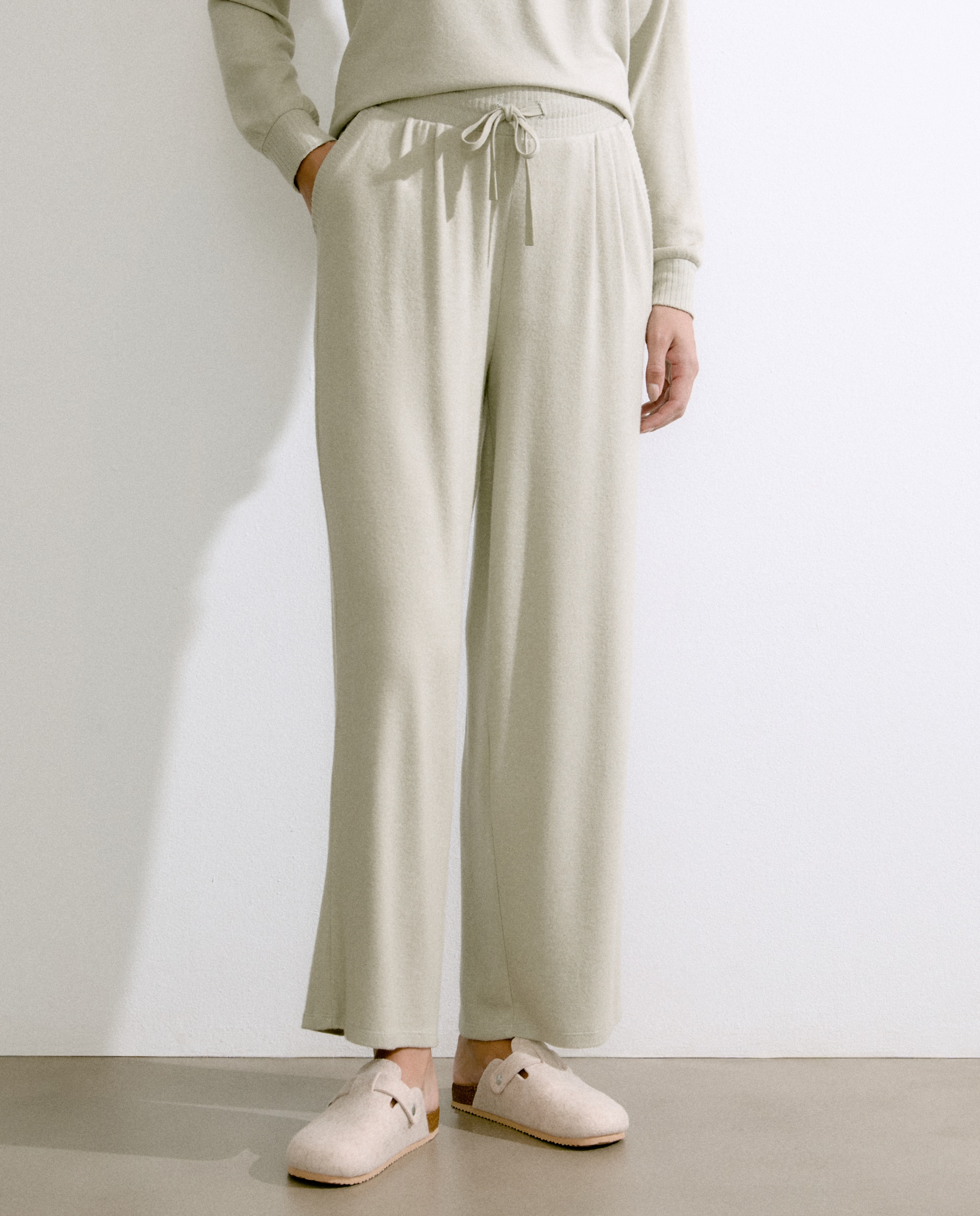 Calças regular de mulher 510 Verde Claro-2