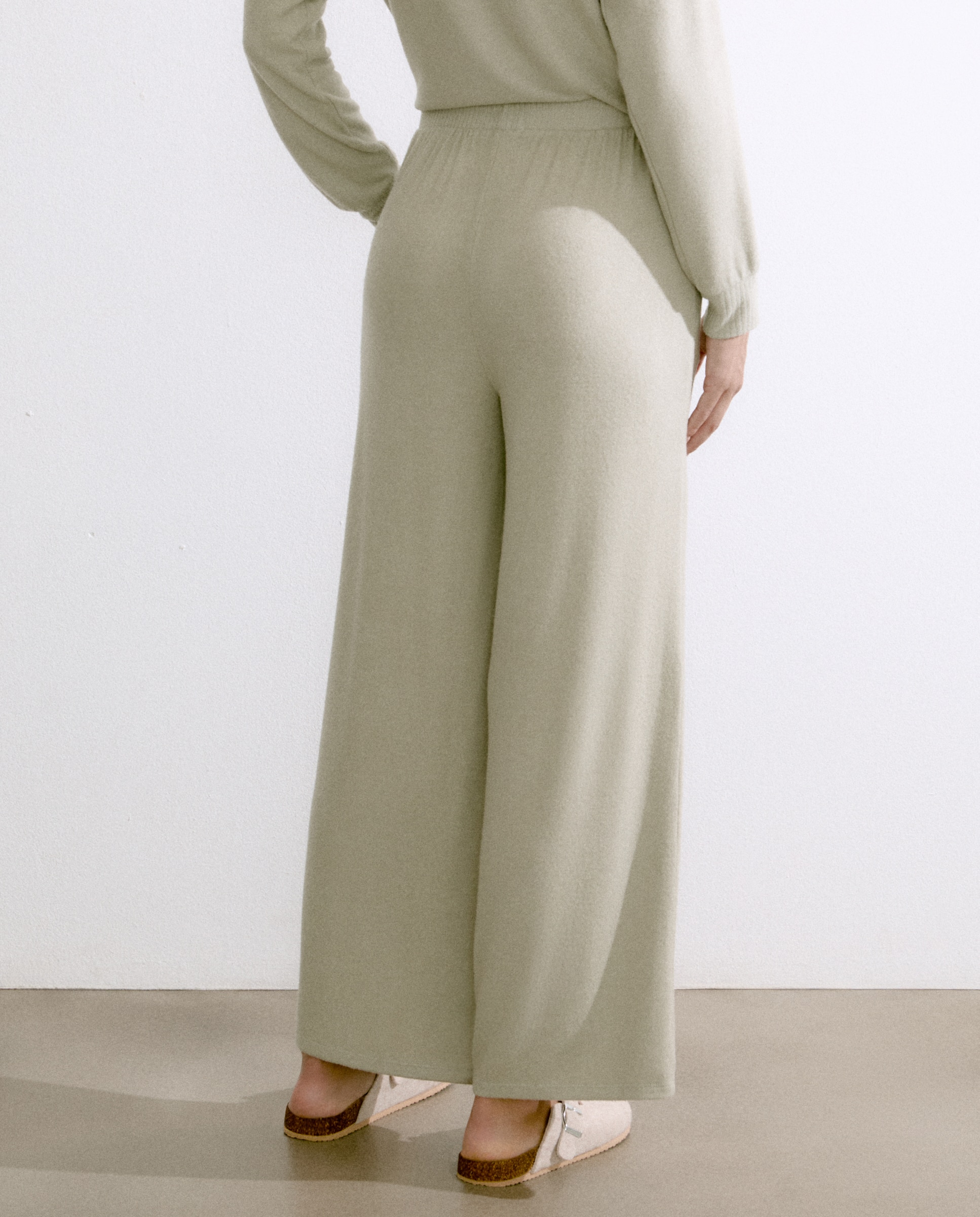 Calças regular de mulher 510 Verde Claro-3