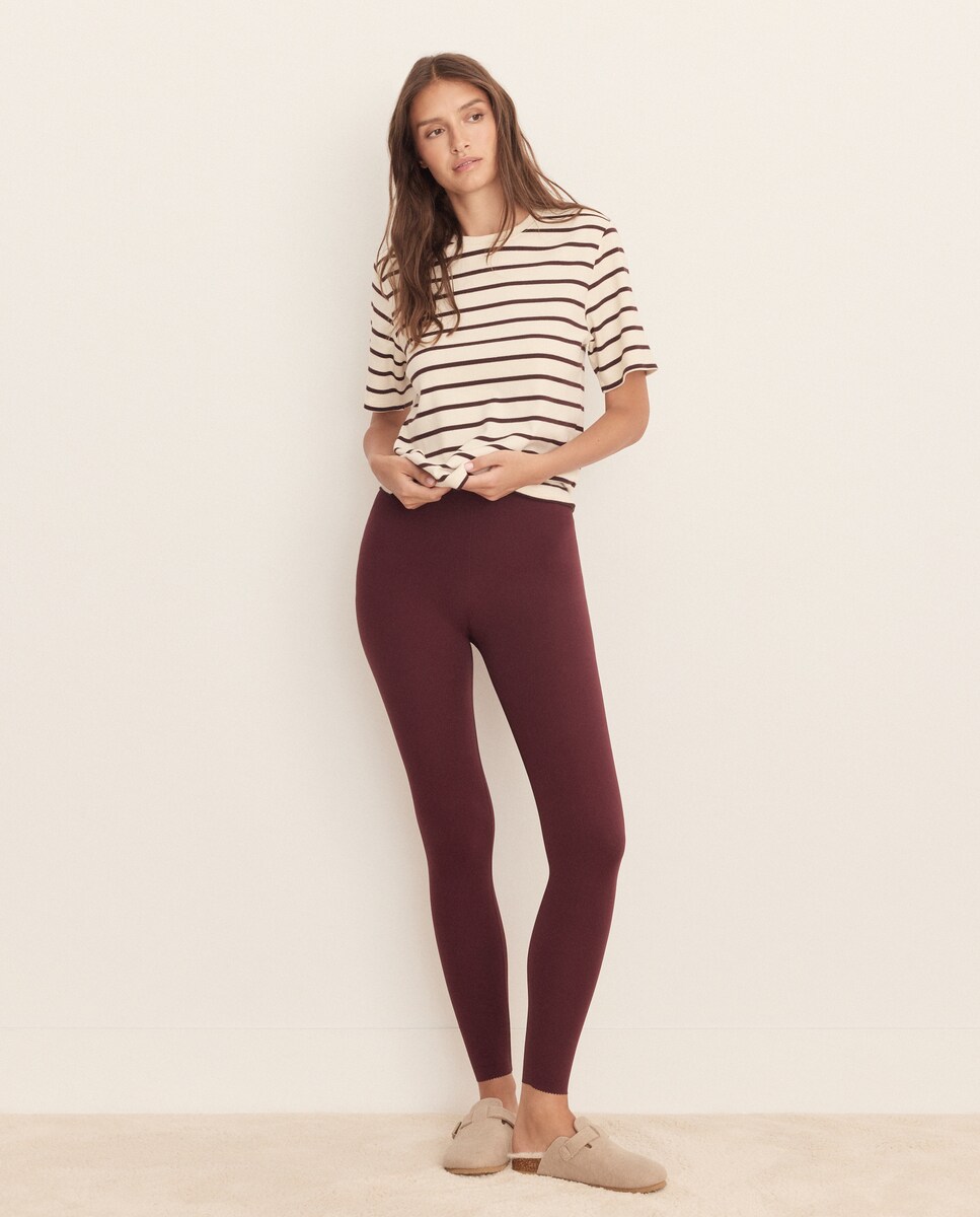 Imagen 0 de Pantalón leggins de mujer Burdeos