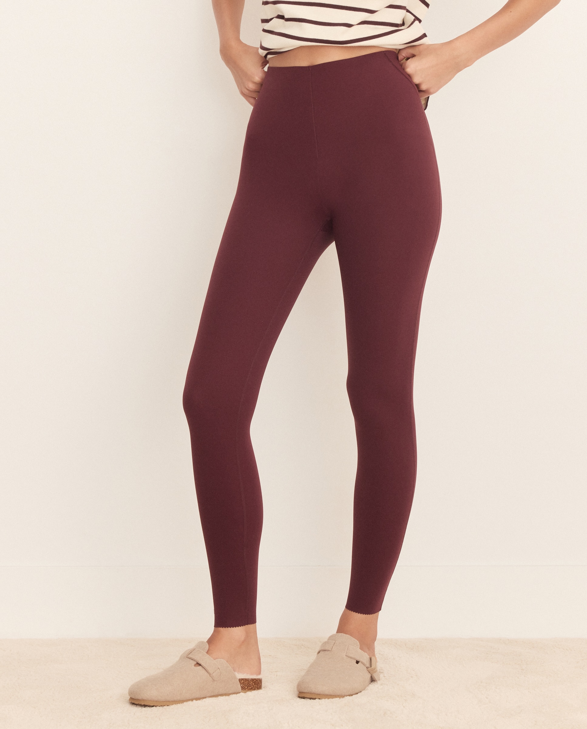 Calças Tipo Leggings Bordeaux-2