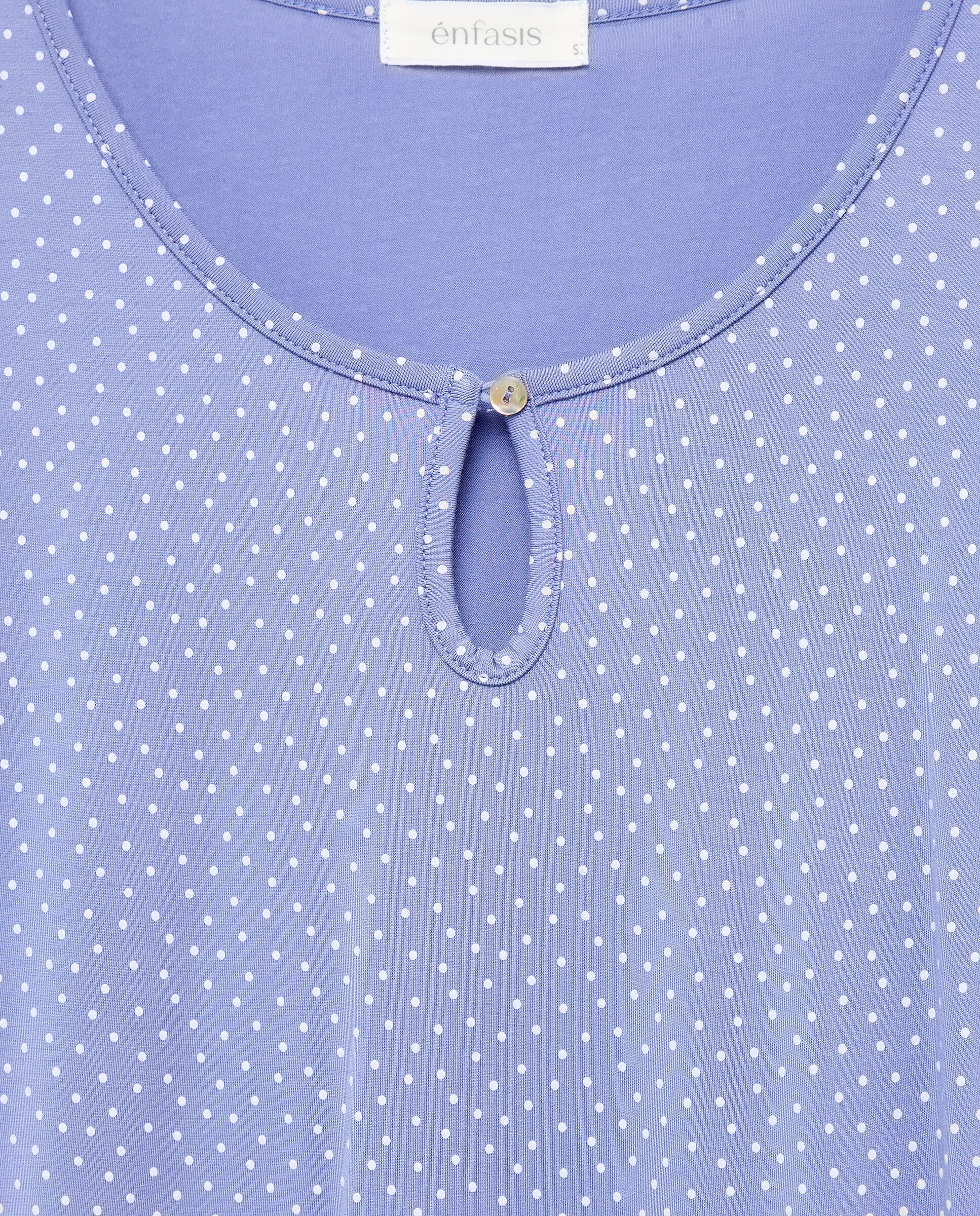 T-shirt de Viscose Estampada Azul-5