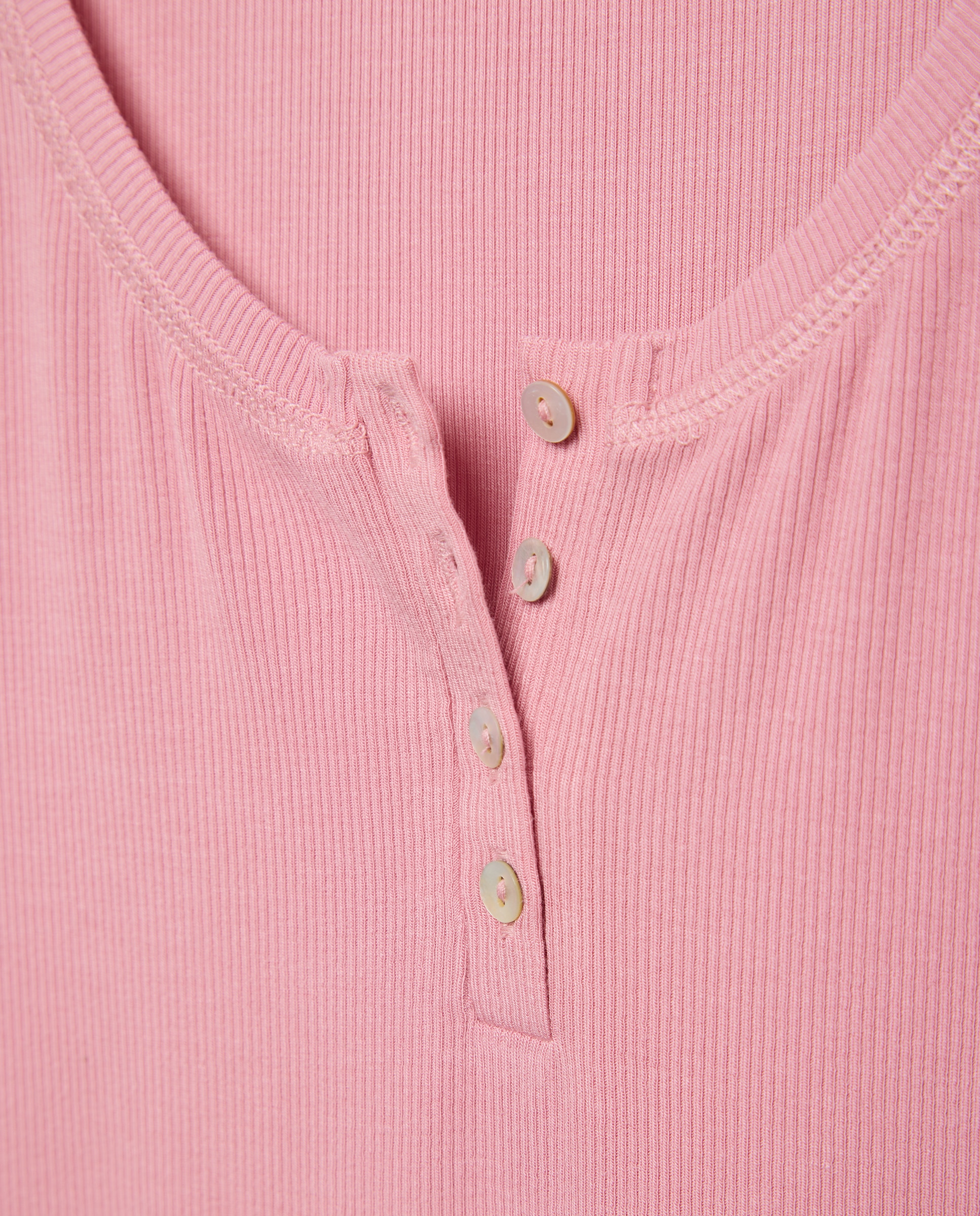 T-shirt de Decote Redondo Rosa-claro-5