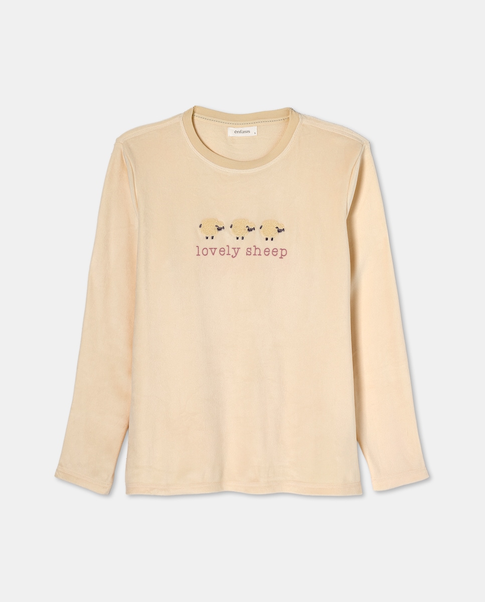 Camisola de Pijama 120 Cru-4