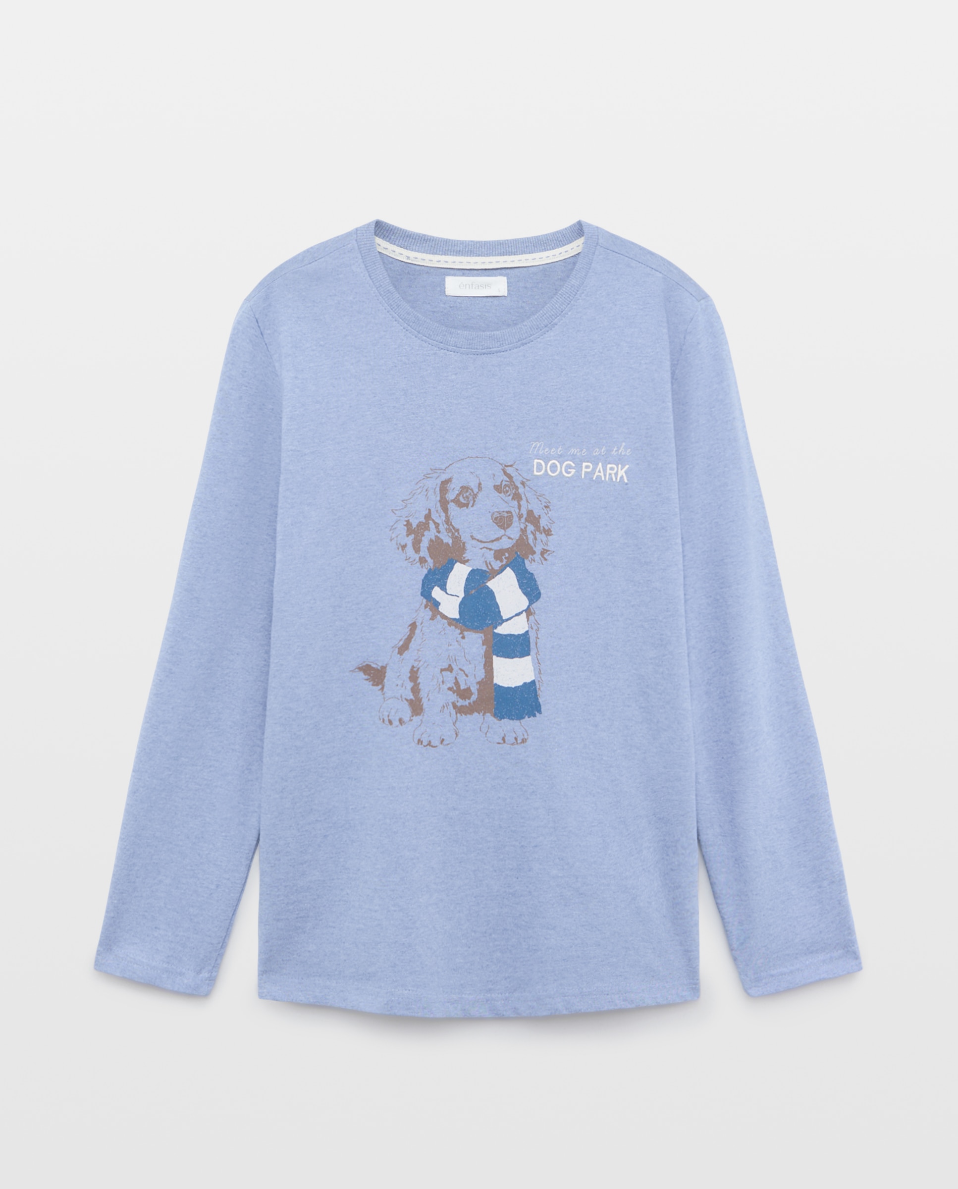Camiseta pijama de mujer posicionado perro - Énfasis - 471 Índigo 471 Índigo-4