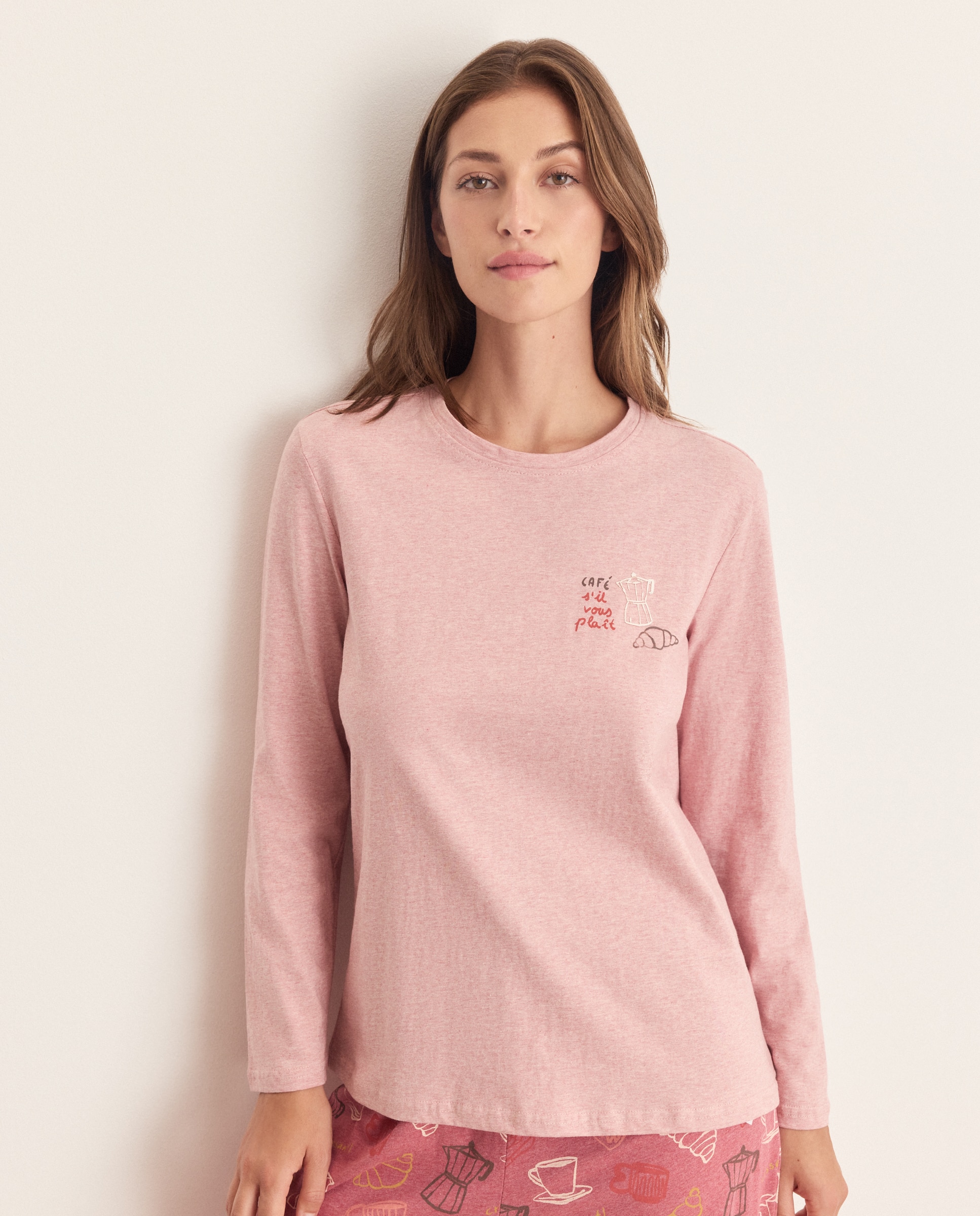 Camiseta de mujer posicional - Énfasis - 200 Rosa 200 Rosa-1