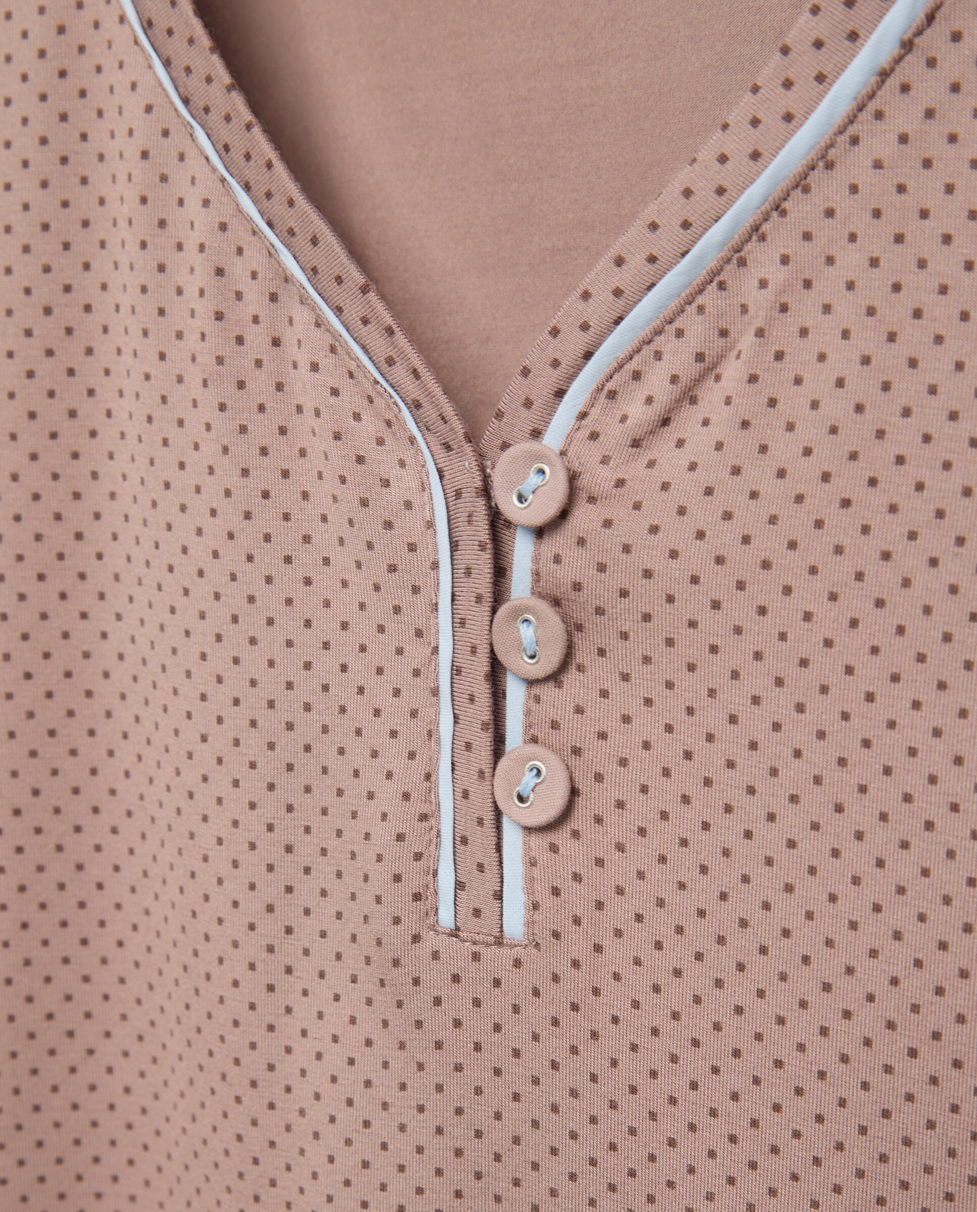 Camiseta de mujer de cuello pico - Énfasis - Marrón Marrón-5