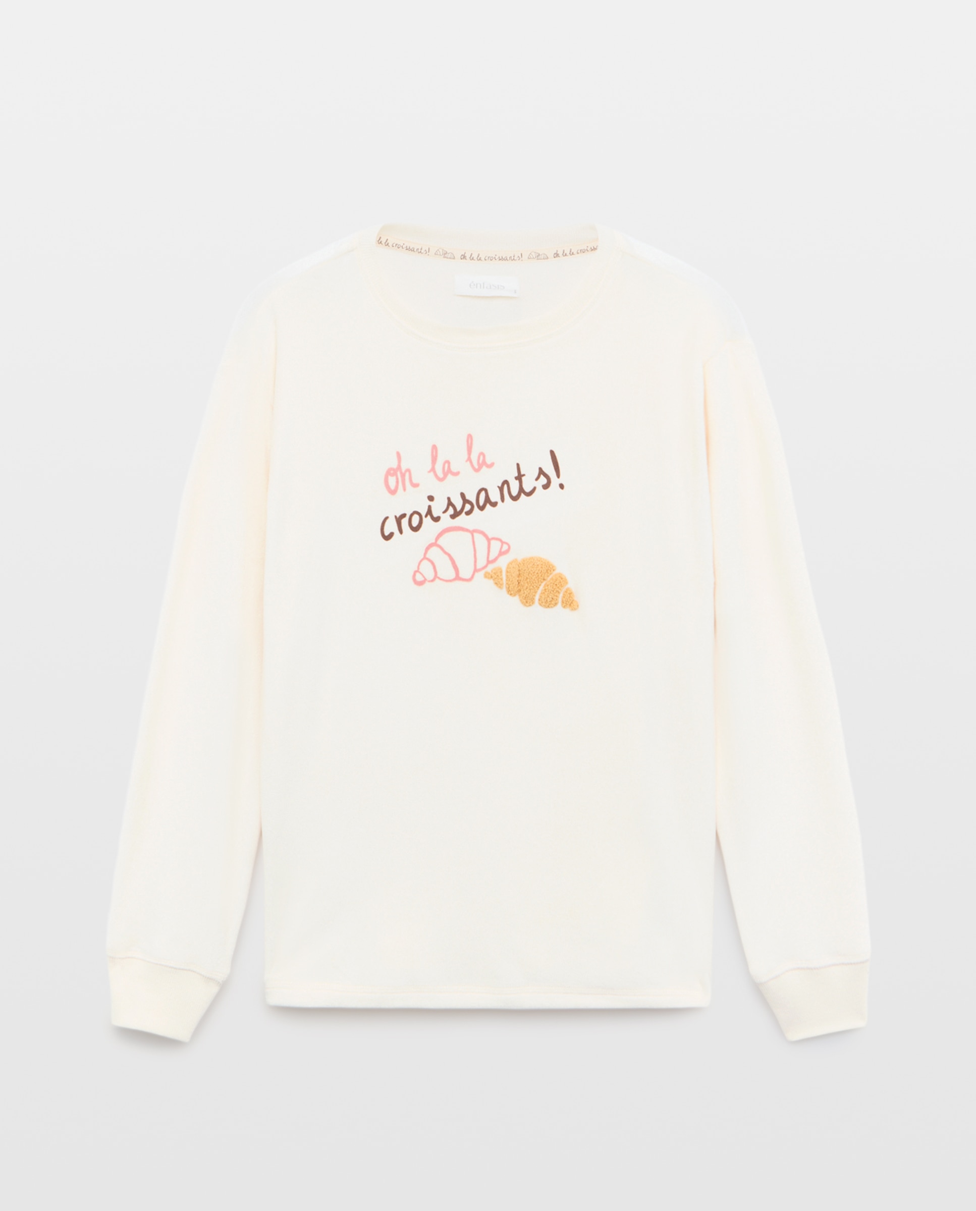 Camiseta de pijama estampada de mujer - Énfasis - 120 Crudo 120 Crudo-4