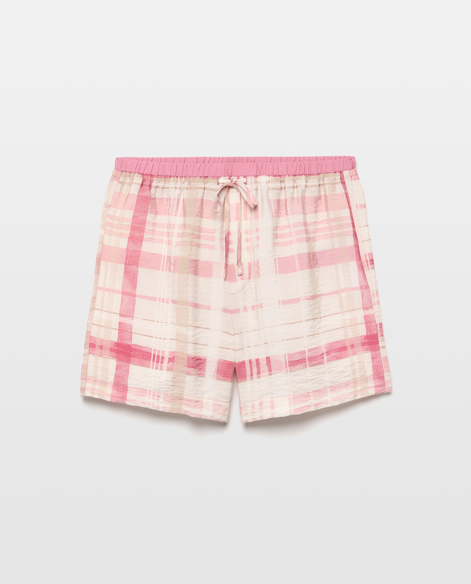 Pantalón pijama de mujer corto - Énfasis - Rosa Rosa-4