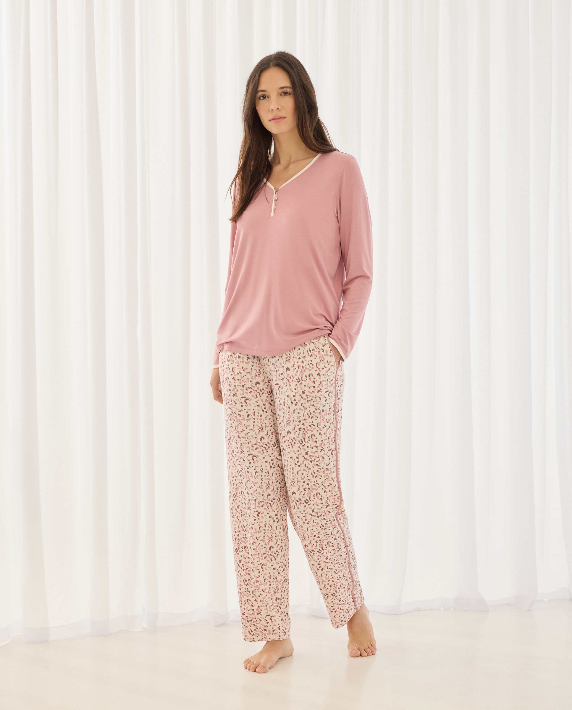 Imagem 0 de Calças de Pijama com Estampado Floral