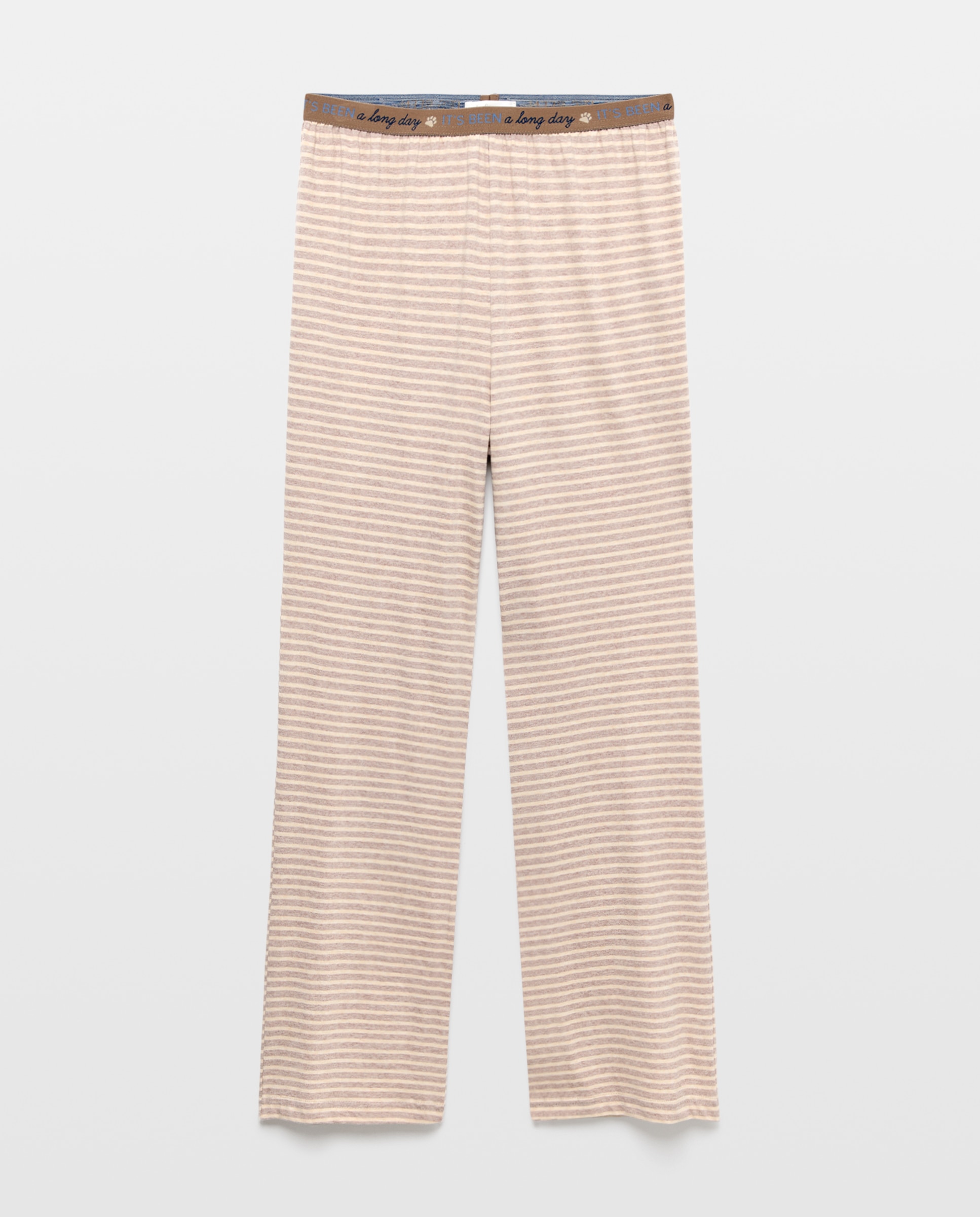 Pantalón rayas de mujer - Énfasis - Blanco Blanco-4