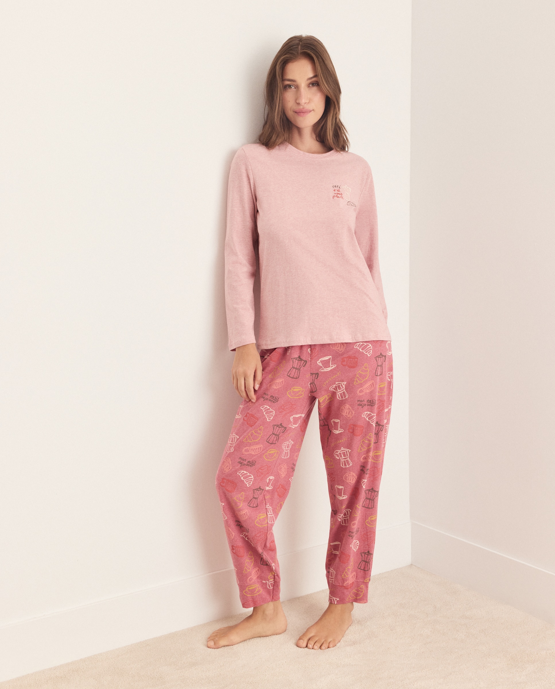 Imagen 0 de Pantalón de mujer jogger estampado Rosa