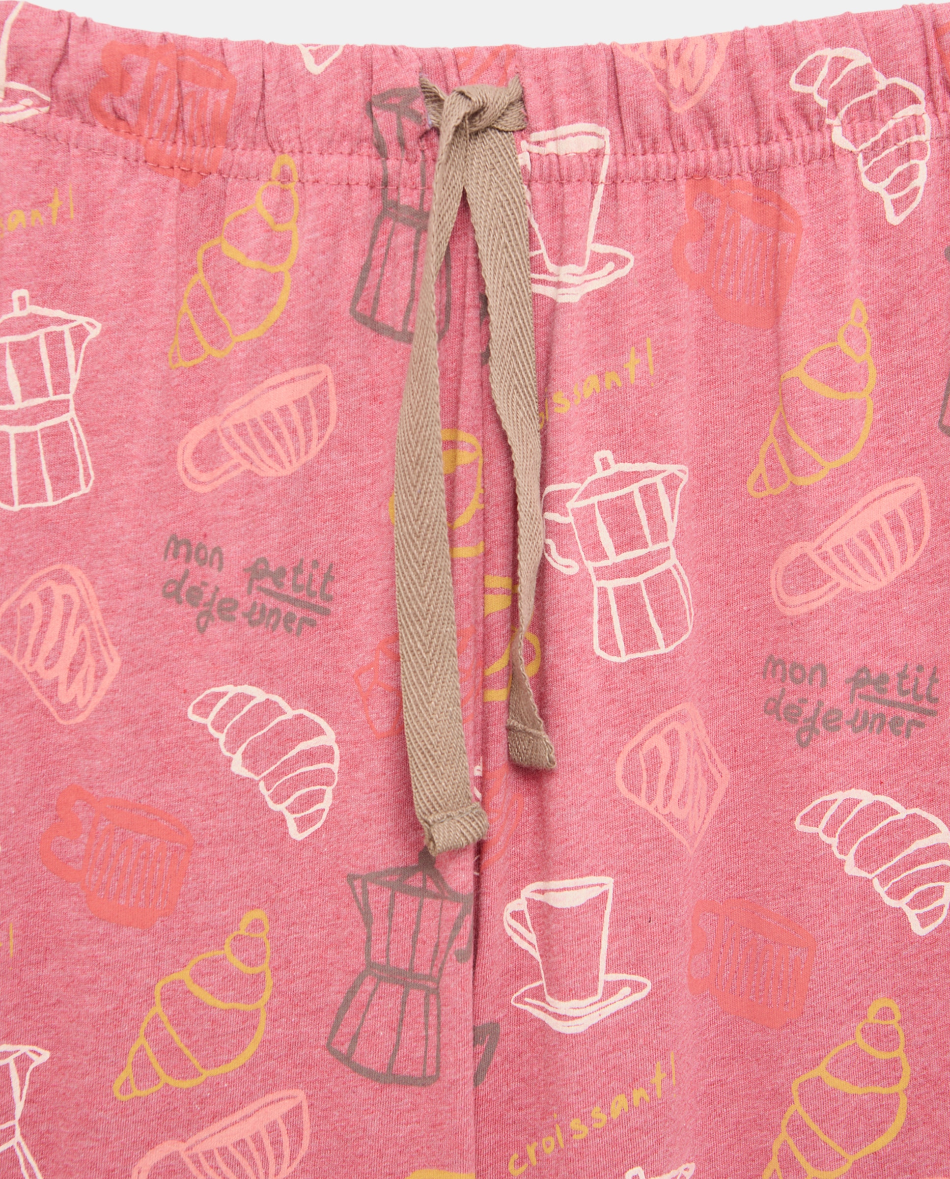 Pantalón de mujer jogger estampado - Énfasis - Rosa Rosa-5