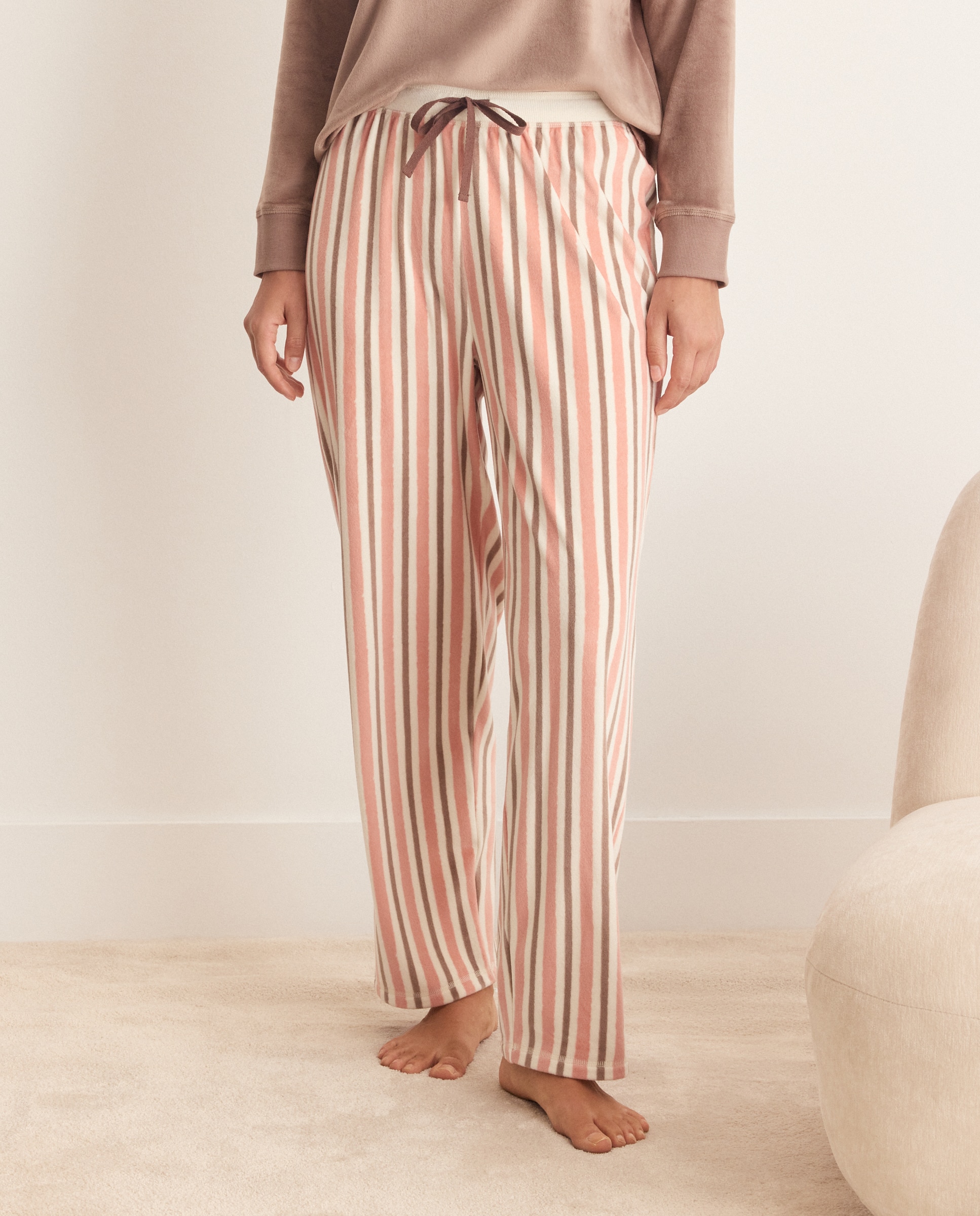 Pantalón de pijama estampado de mujer - Énfasis - Rosa Rosa-2