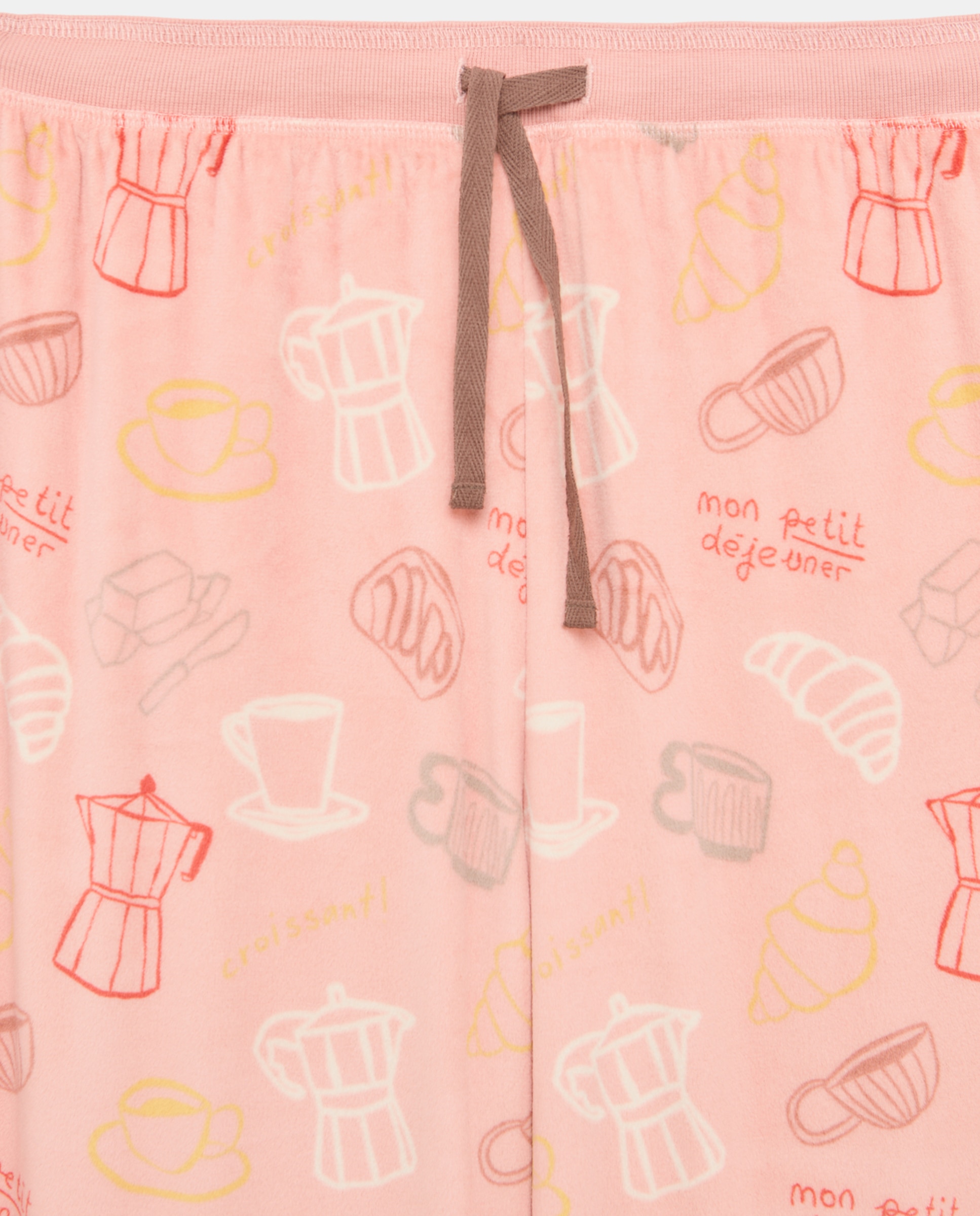 Pantalón de pijama estampado de mujer - Énfasis - Rosa Rosa-5