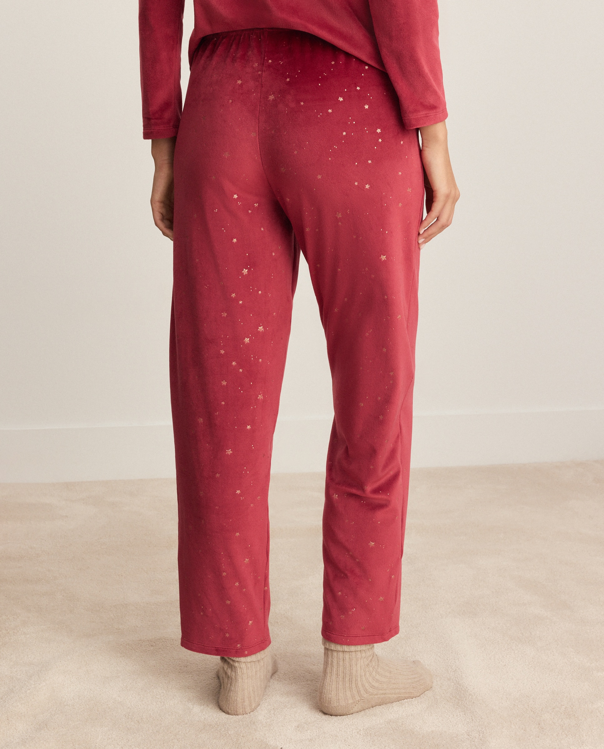 Imagen 3 de Pantalón pijama de mujer recto navidad - Énfasis - 600 Rojo 600 Rojo