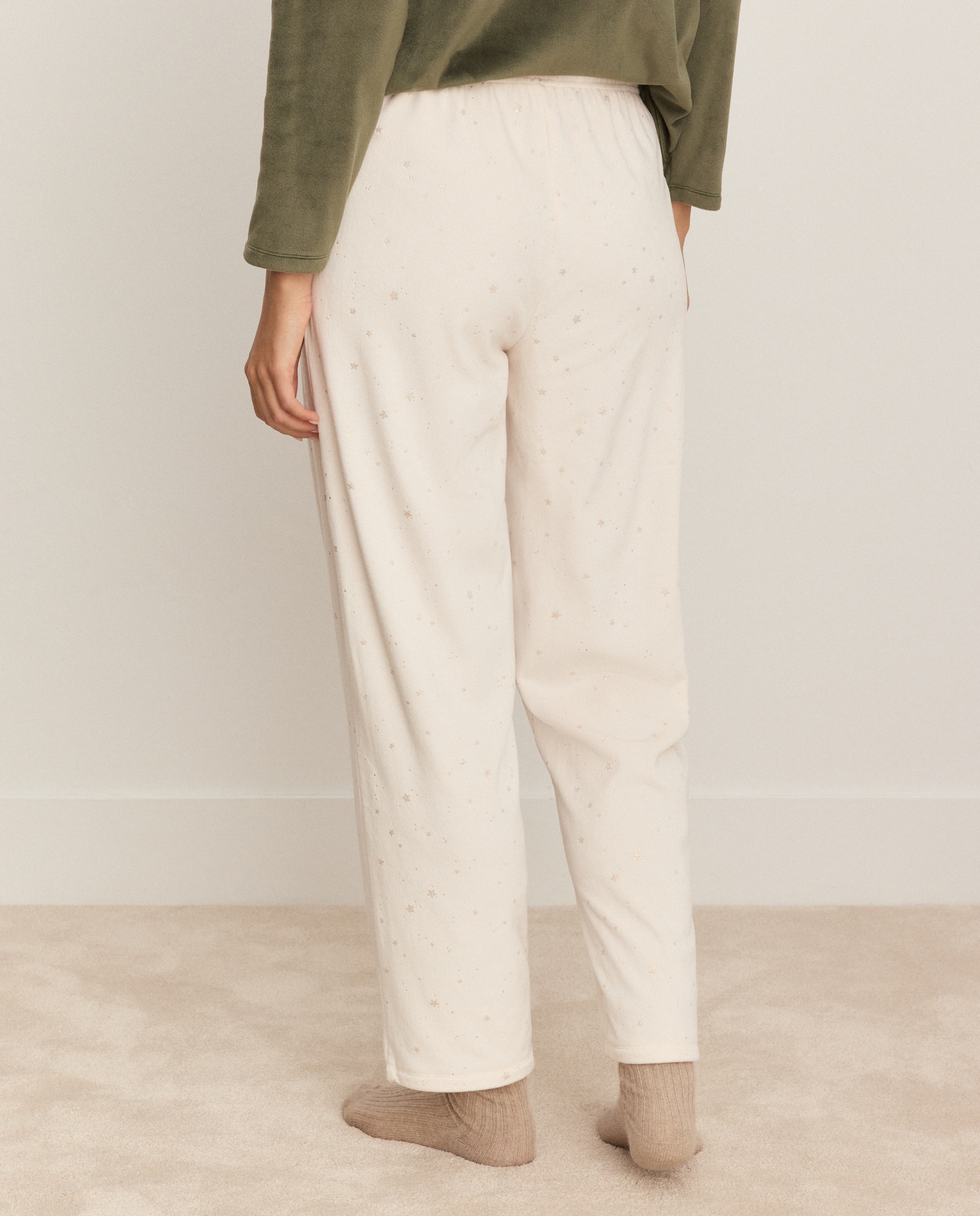 Imagen 3 de Pantalón pijama de mujer recto navidad - Énfasis - 120 Crudo 120 Crudo