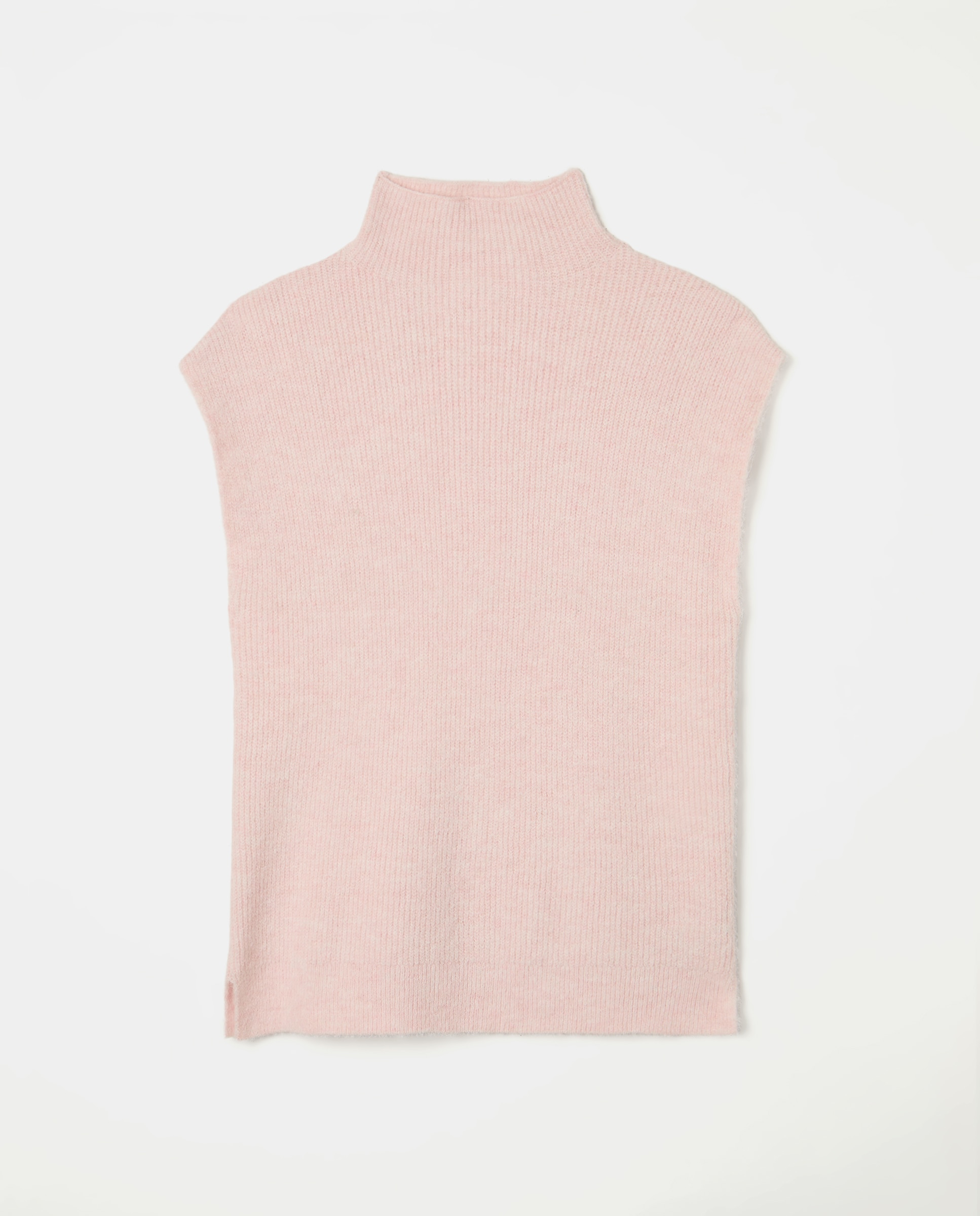Colete de Gola Alta Rosa-claro-4