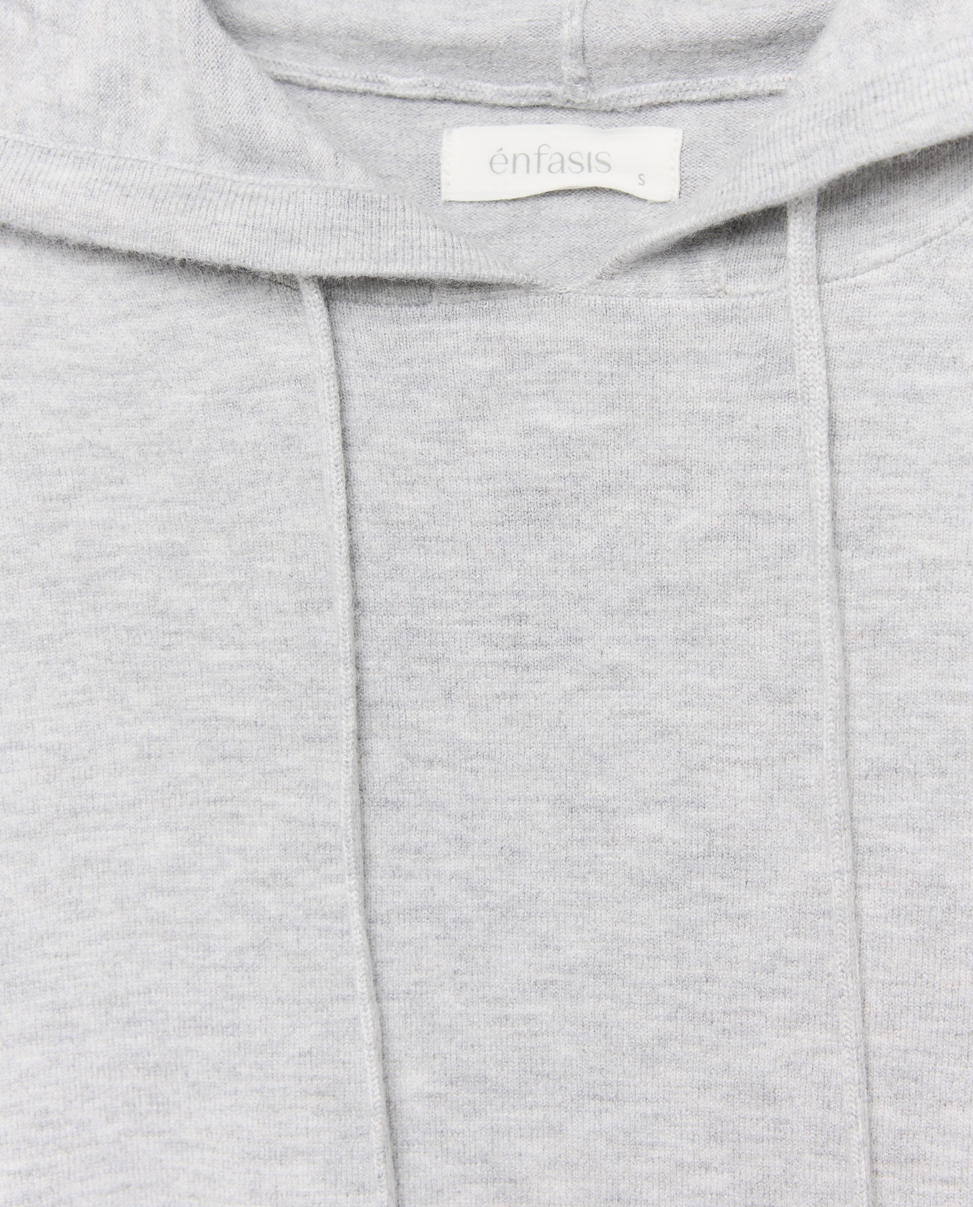 Camisola de Malha com Capuz 820 Cinzento Médio-6