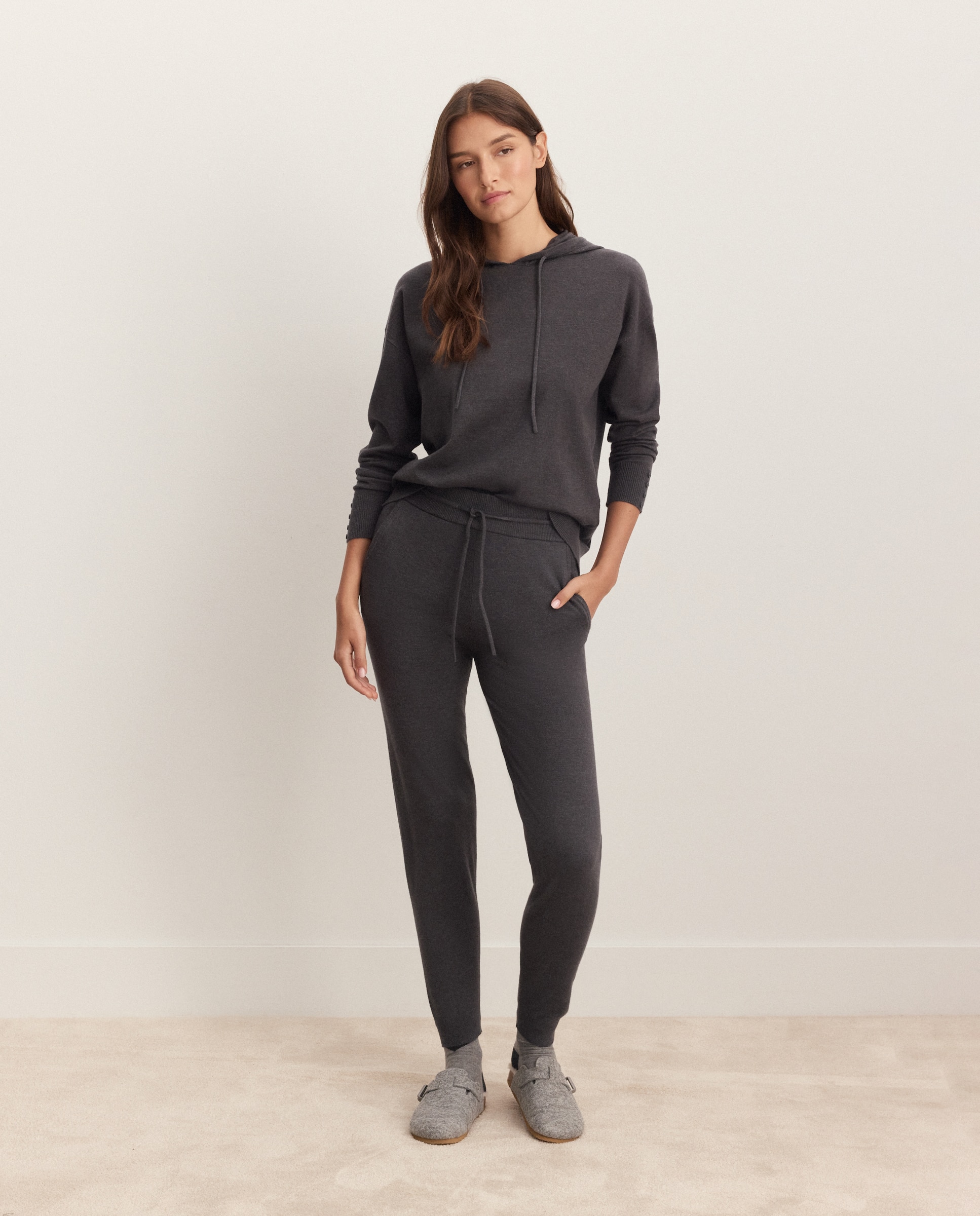 Camisola de Malha com Capuz 830 Antracite-2