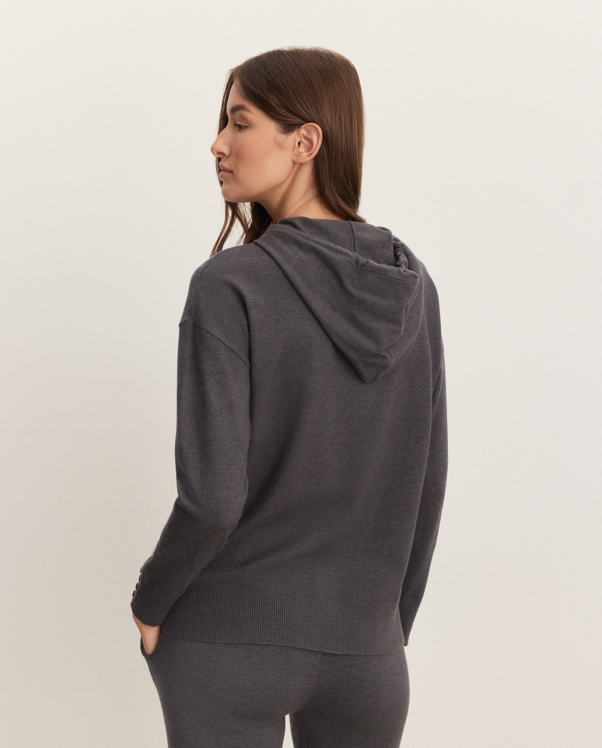 Camisola de Malha com Capuz 830 Antracite-3