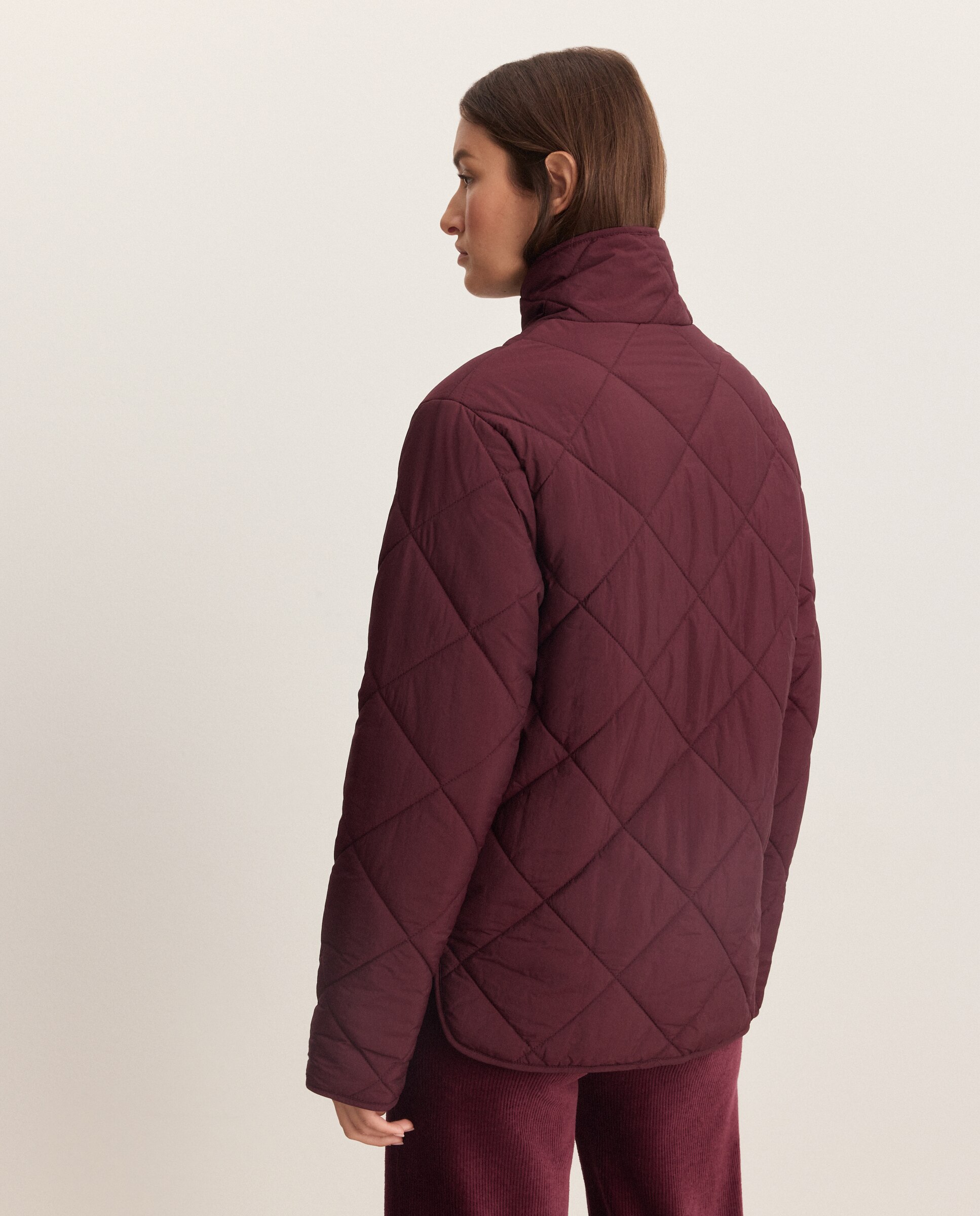 Chaqueta de mujer acolchada - Énfasis - Burdeos Burdeos-3