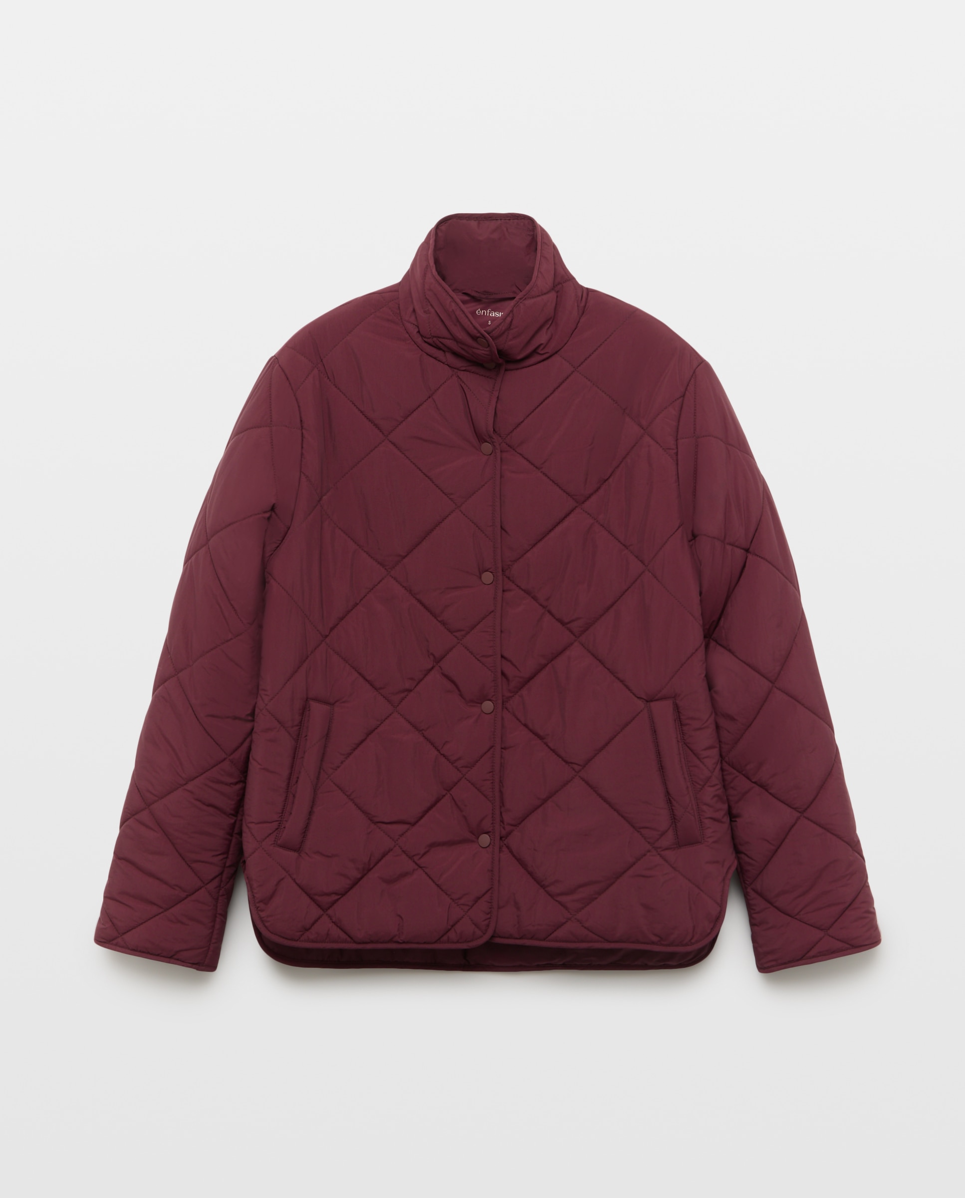 Chaqueta de mujer acolchada - Énfasis - Burdeos Burdeos-4