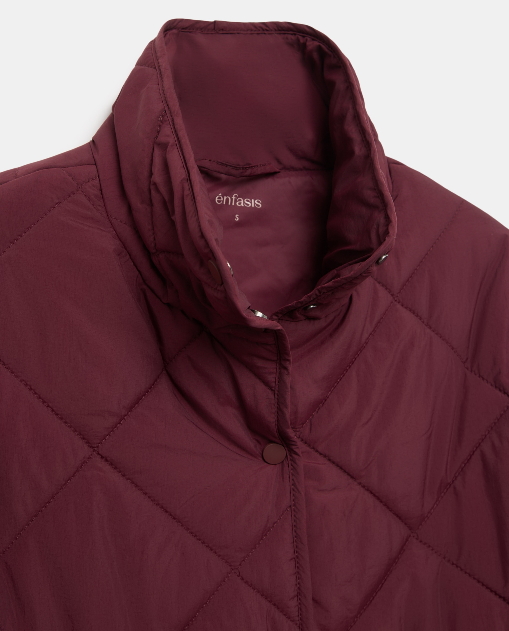 Chaqueta de mujer acolchada - Énfasis - Burdeos Burdeos-5