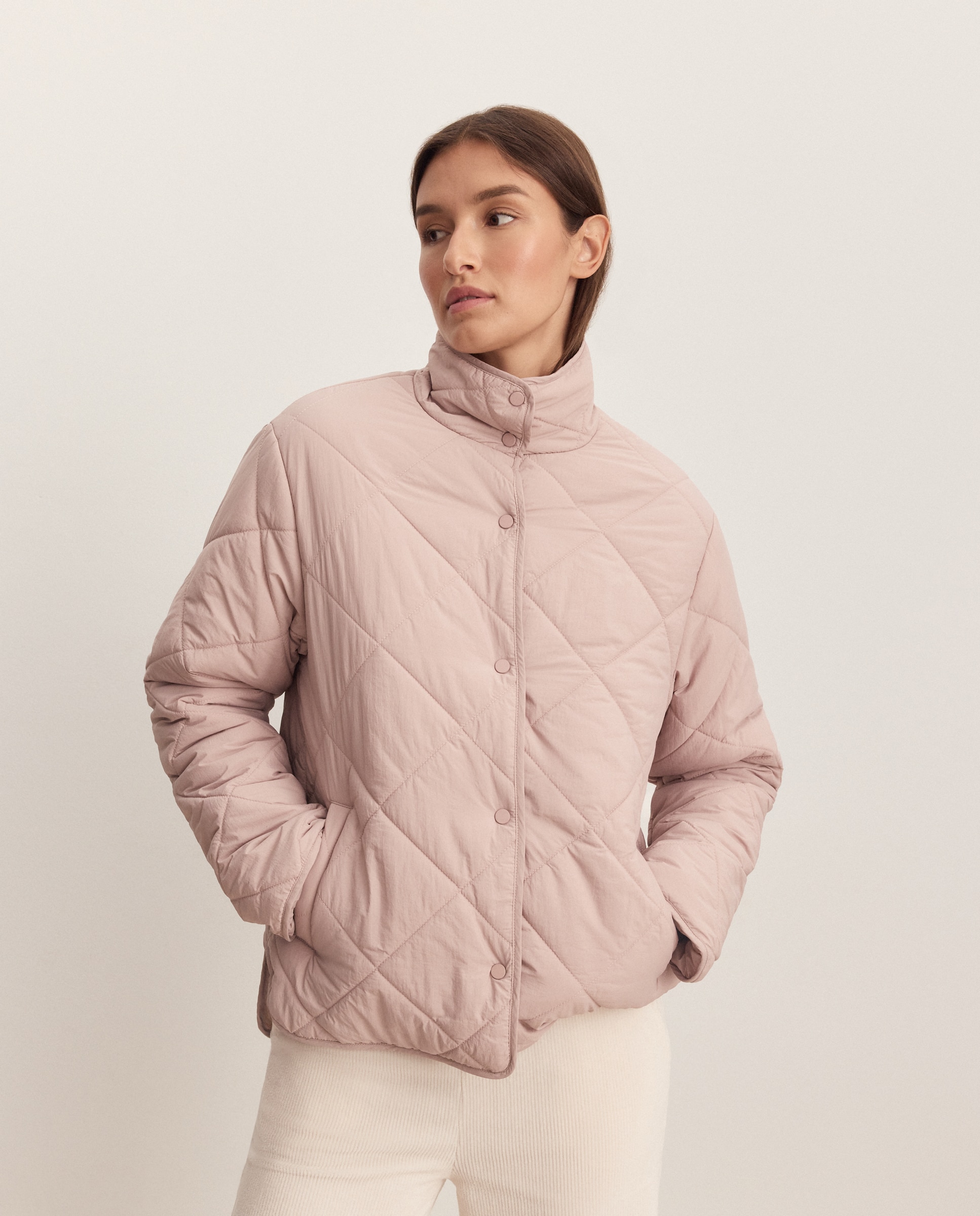 Chaqueta de mujer acolchada - Énfasis - 220 Rosa palo 220 Rosa palo-1