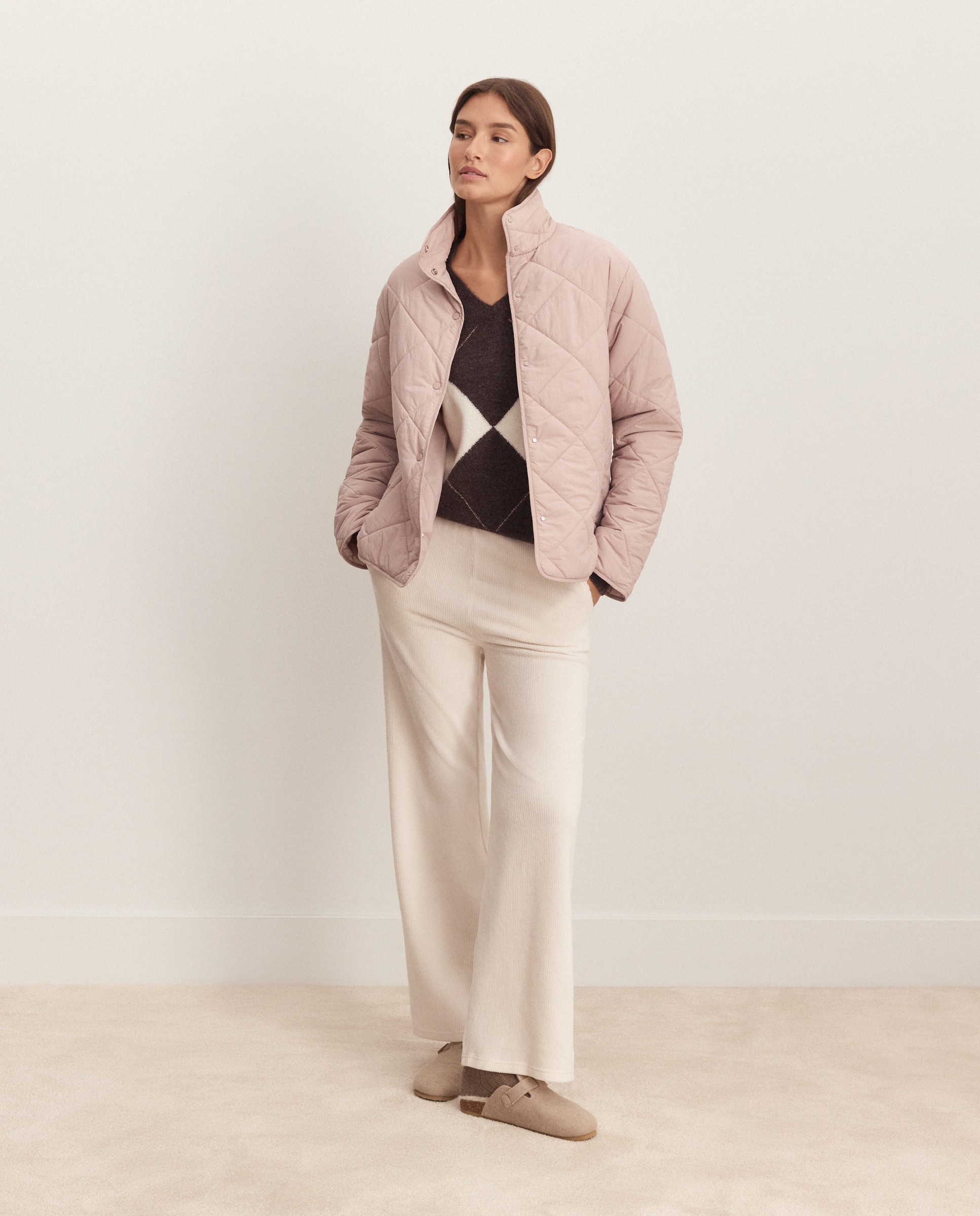 Chaqueta de mujer acolchada - Énfasis - 220 Rosa palo 220 Rosa palo-2