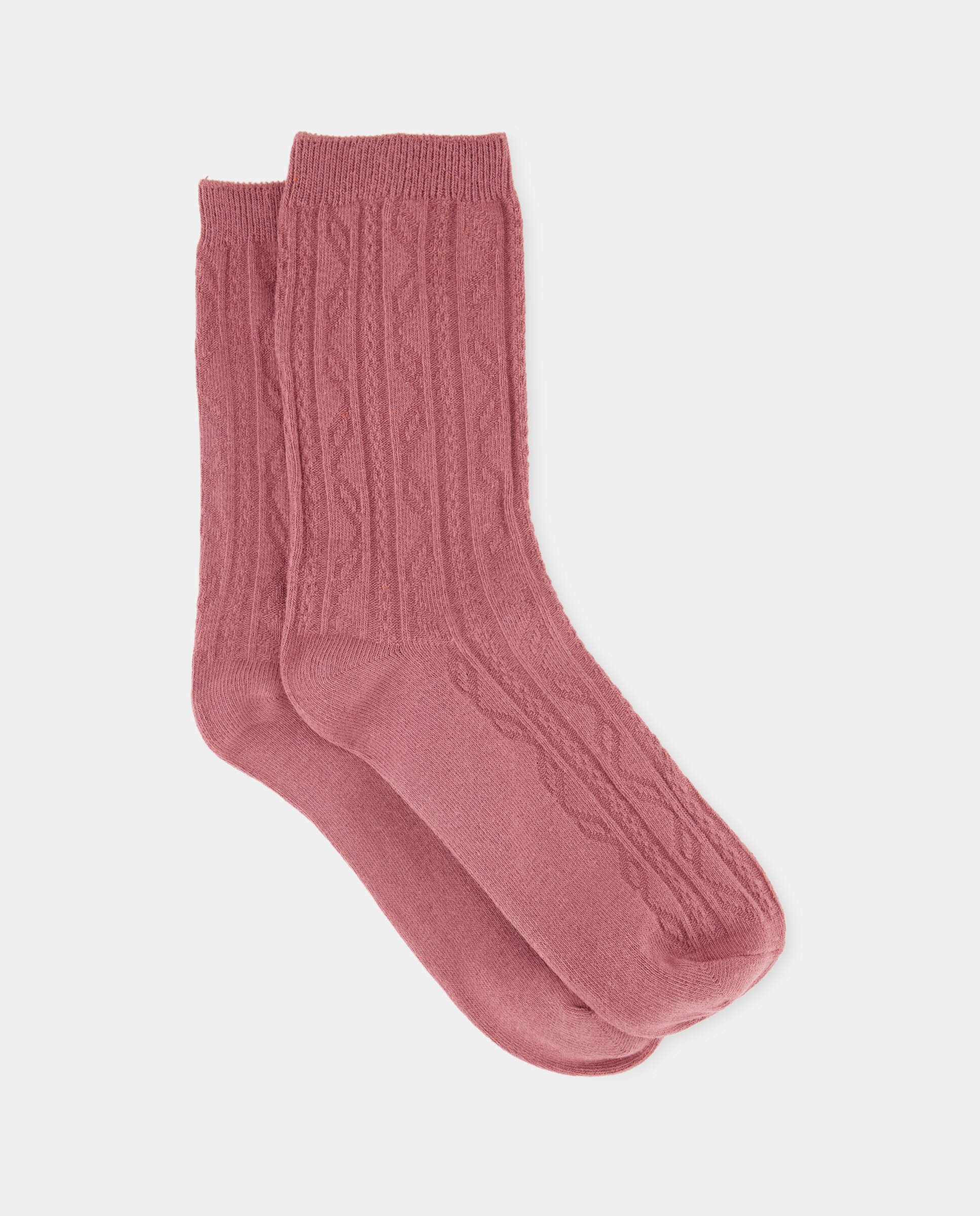 Meias Jacquard Ameixa-1