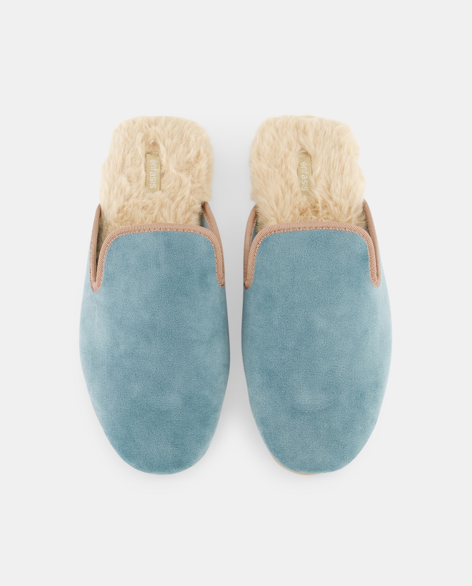 Pantufas Verde Sálvia-4