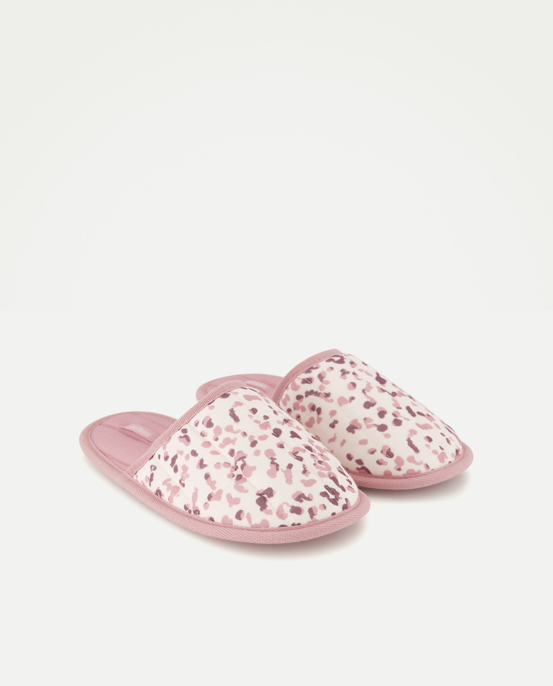 Zapatillas destalonadas de mujer estampadas - Énfasis - Rosa Rosa-2