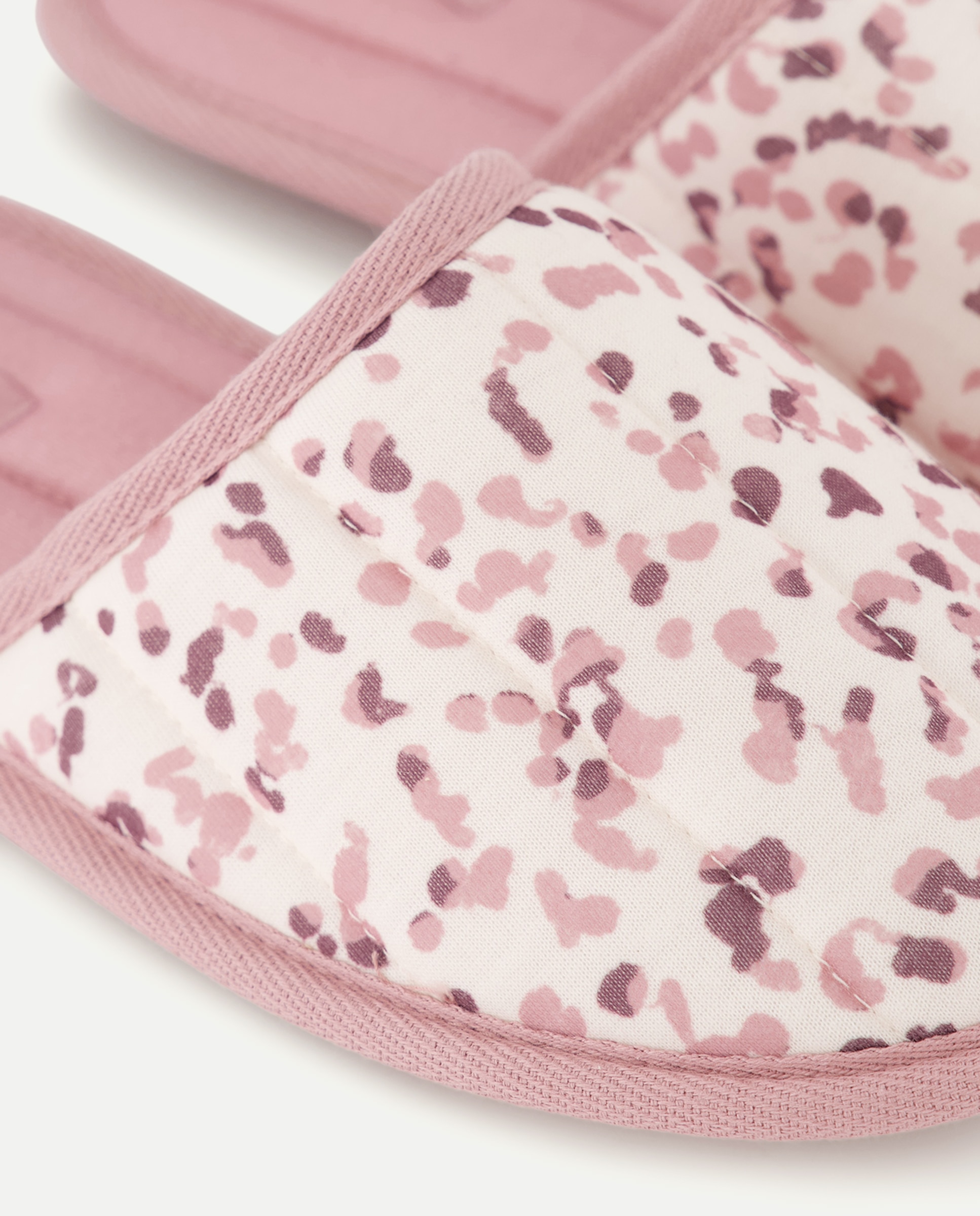 Zapatillas destalonadas de mujer estampadas - Énfasis - Rosa Rosa-5