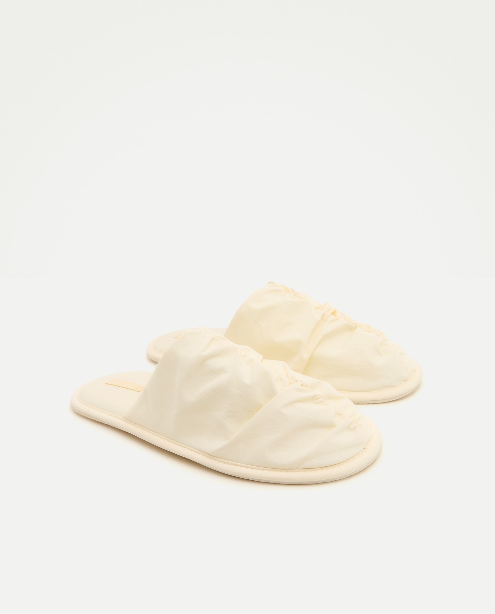 Zapatilla de mujer destalonada con frunce - Énfasis - 120 Crudo 120 Crudo-2