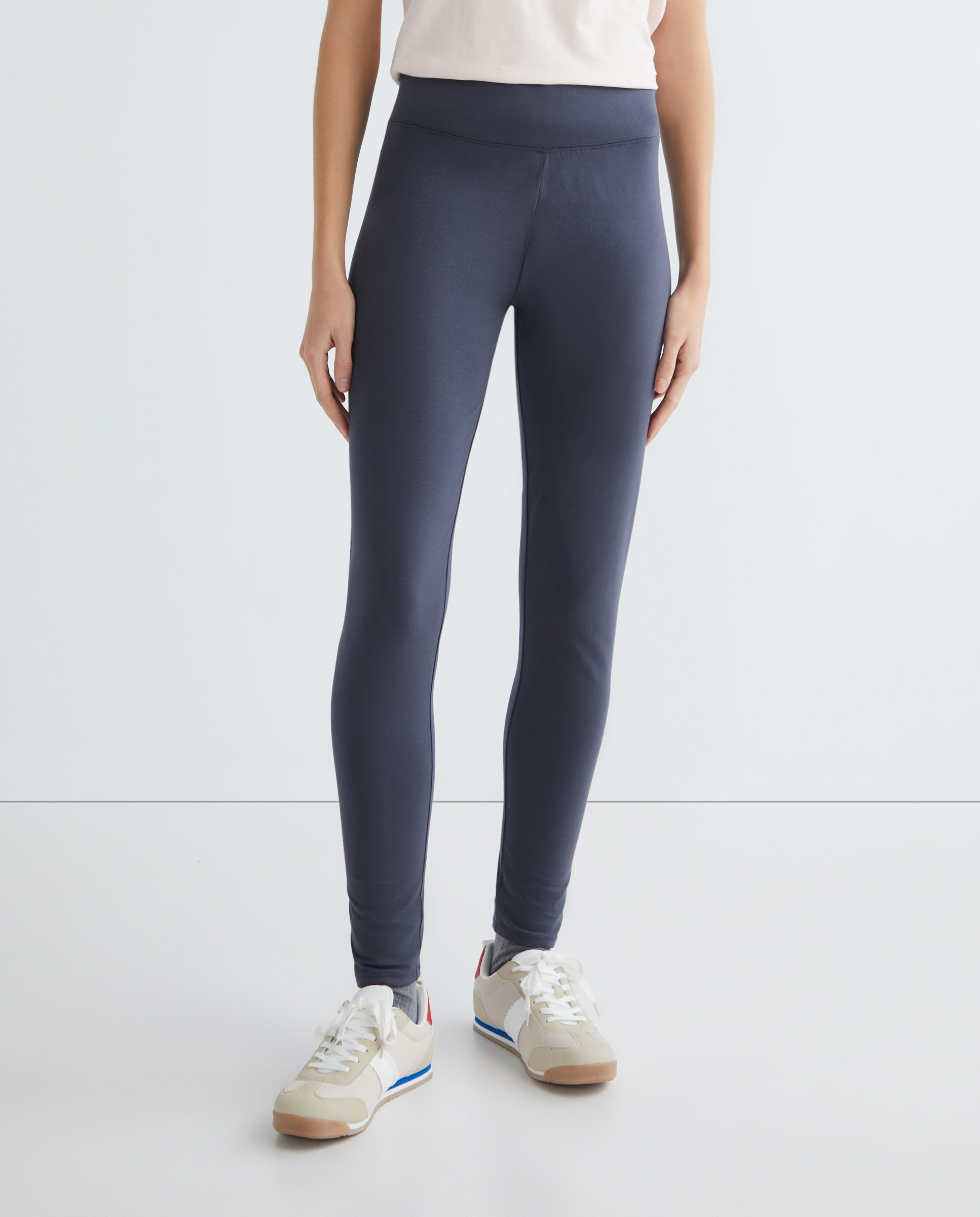 Legging de mujer básico liso Plomo-2