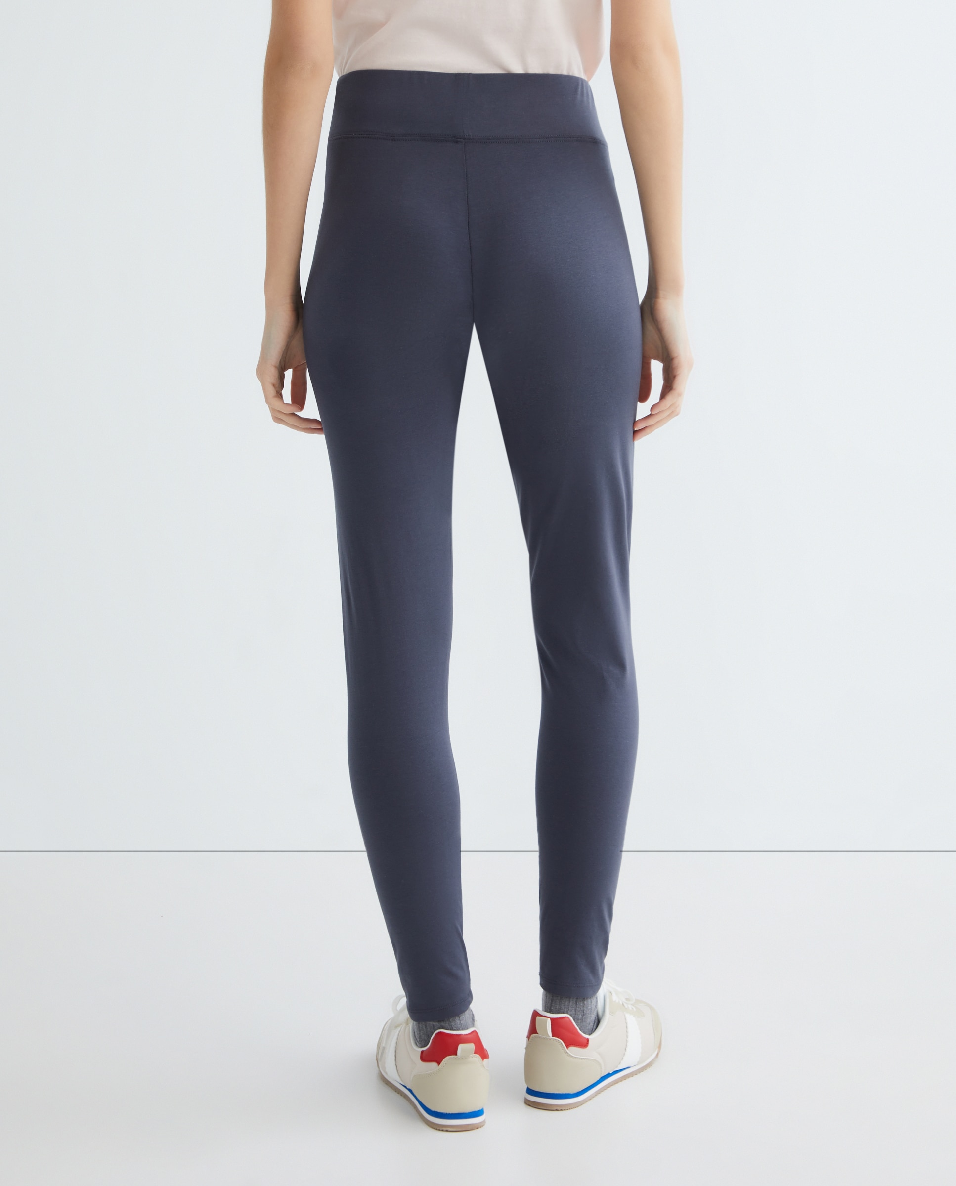 Legging de mujer básico liso Plomo-3