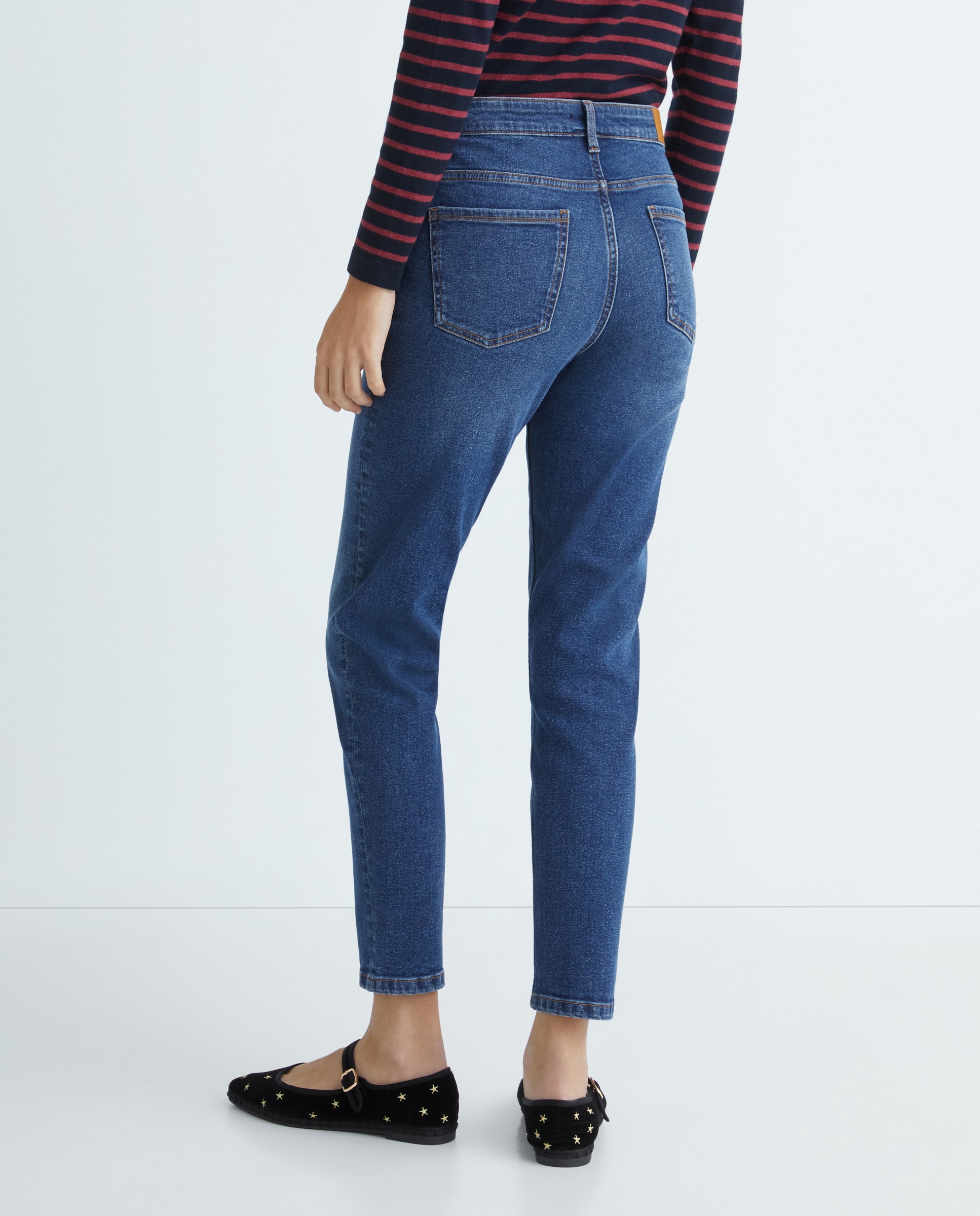 Pantalón mujer denim skinny Azul oscuro-3