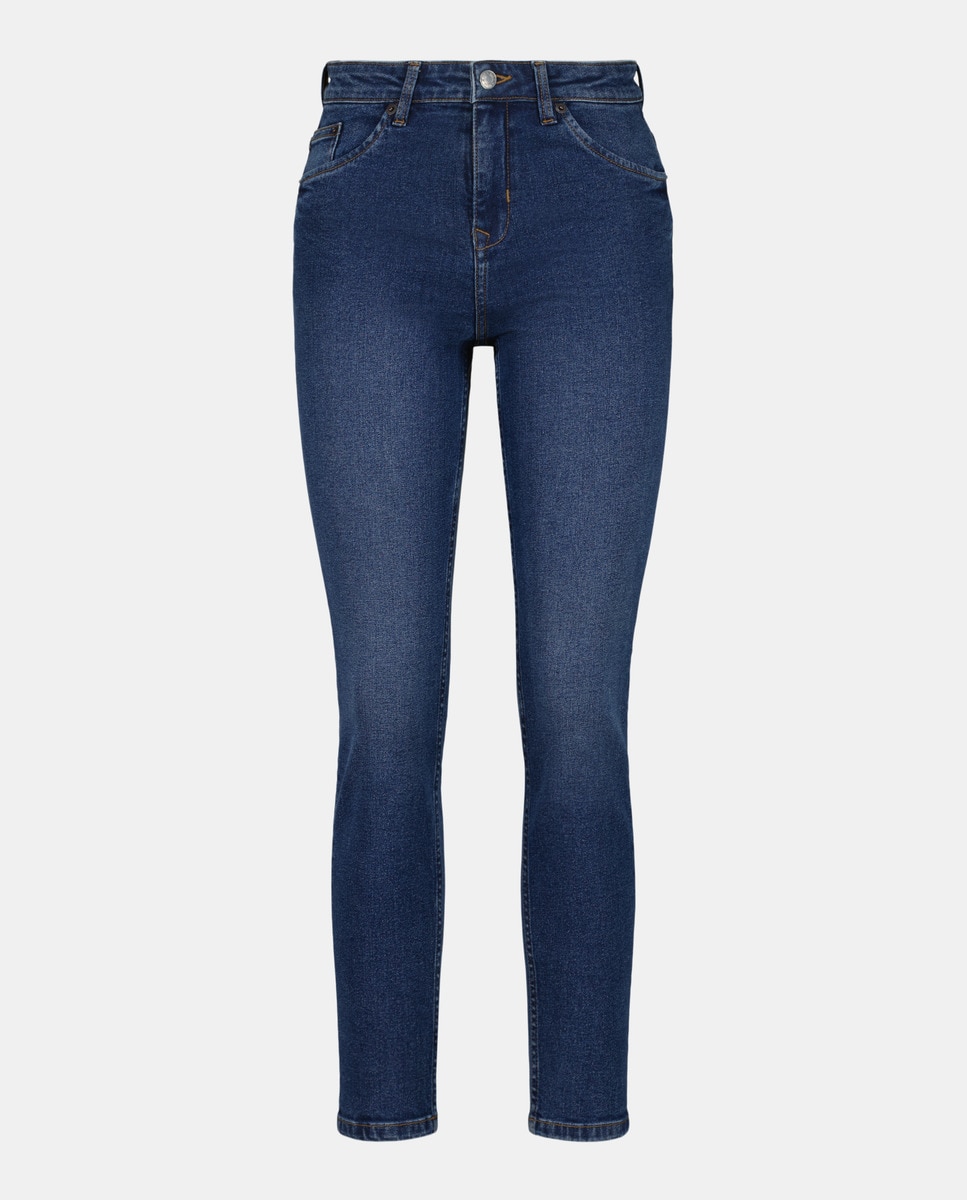 Pantalón mujer denim skinny Azul oscuro-4